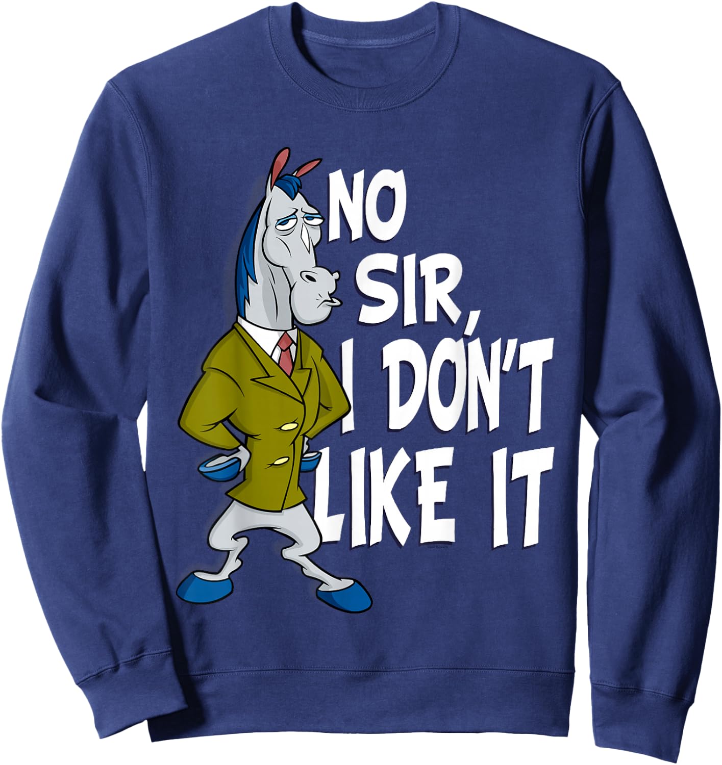 Ren and Stimpy No Sir Mr. Horse Sweatshirt - Sweatshirt | Navy