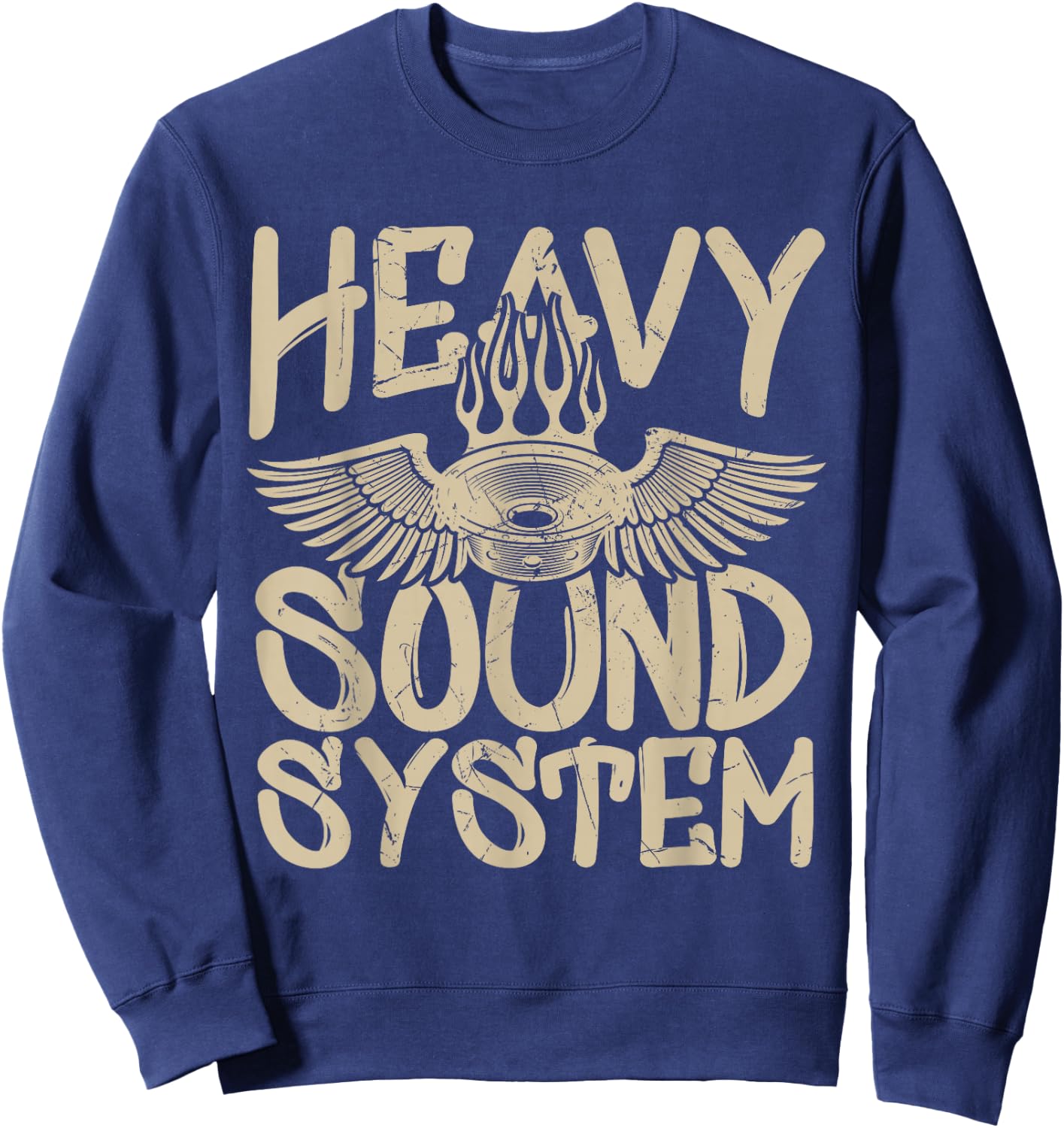 Cool Heavy Sound System Bass Speaker Car Tuners Sweatshirt - Sweatshirt | Navy