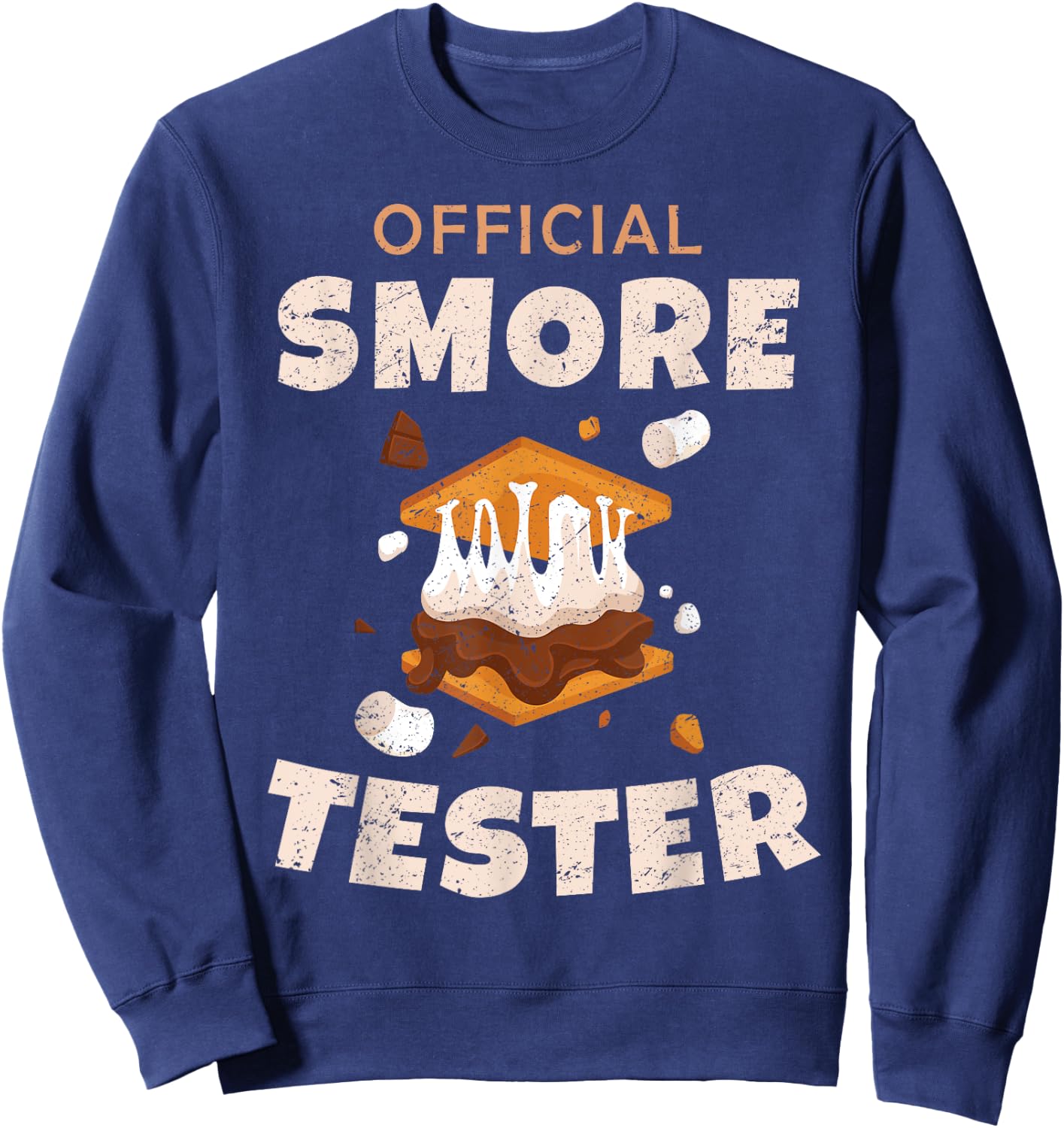 Camping Crew Official Smore Tester Marshmallows S'Mores 2025 Sweatshirt - Sweatshirt | Navy