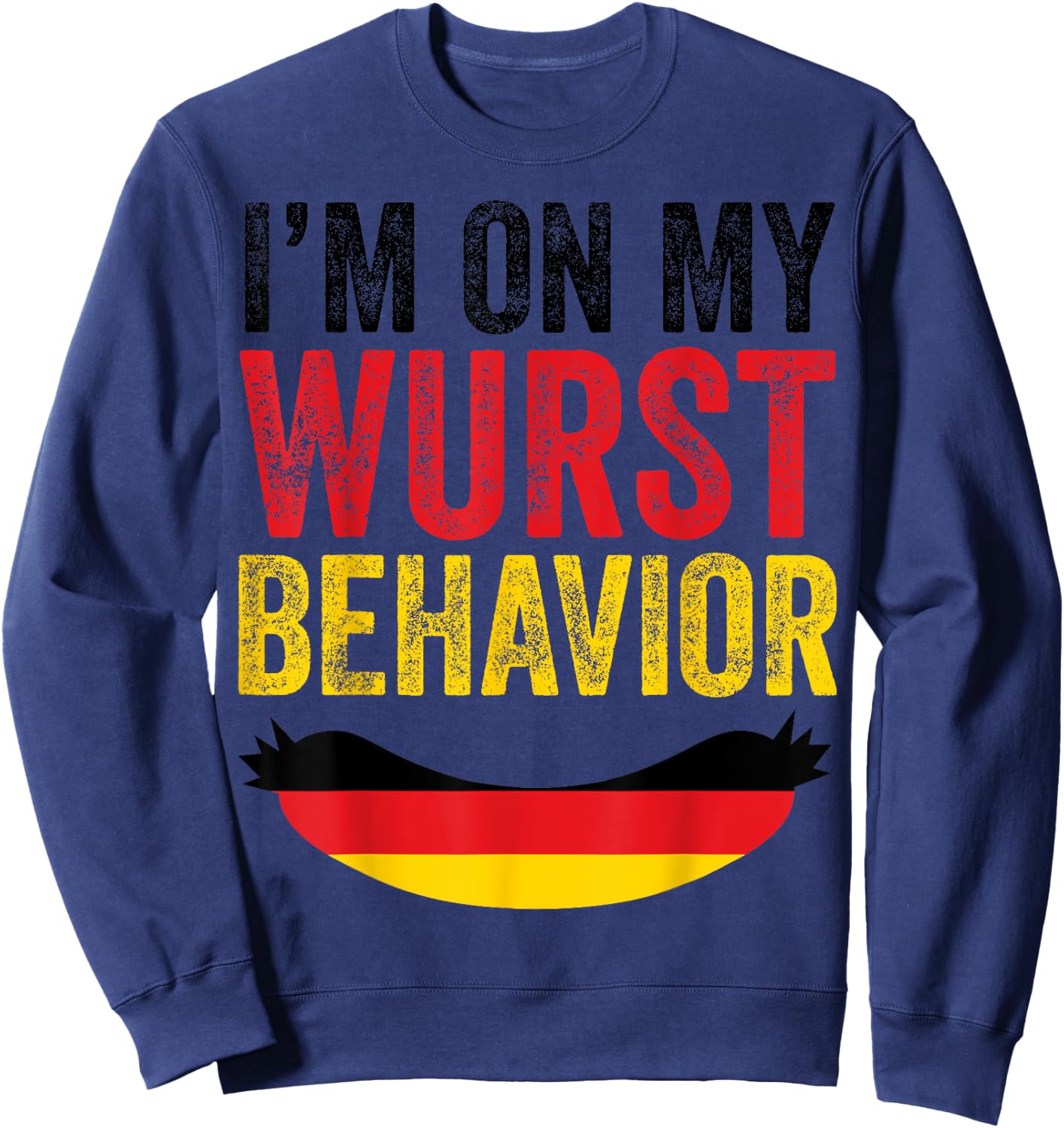 German Clothes American Oktoberfest Clothing Men Women Wurst Sweatshirt - Sweatshirt | Navy