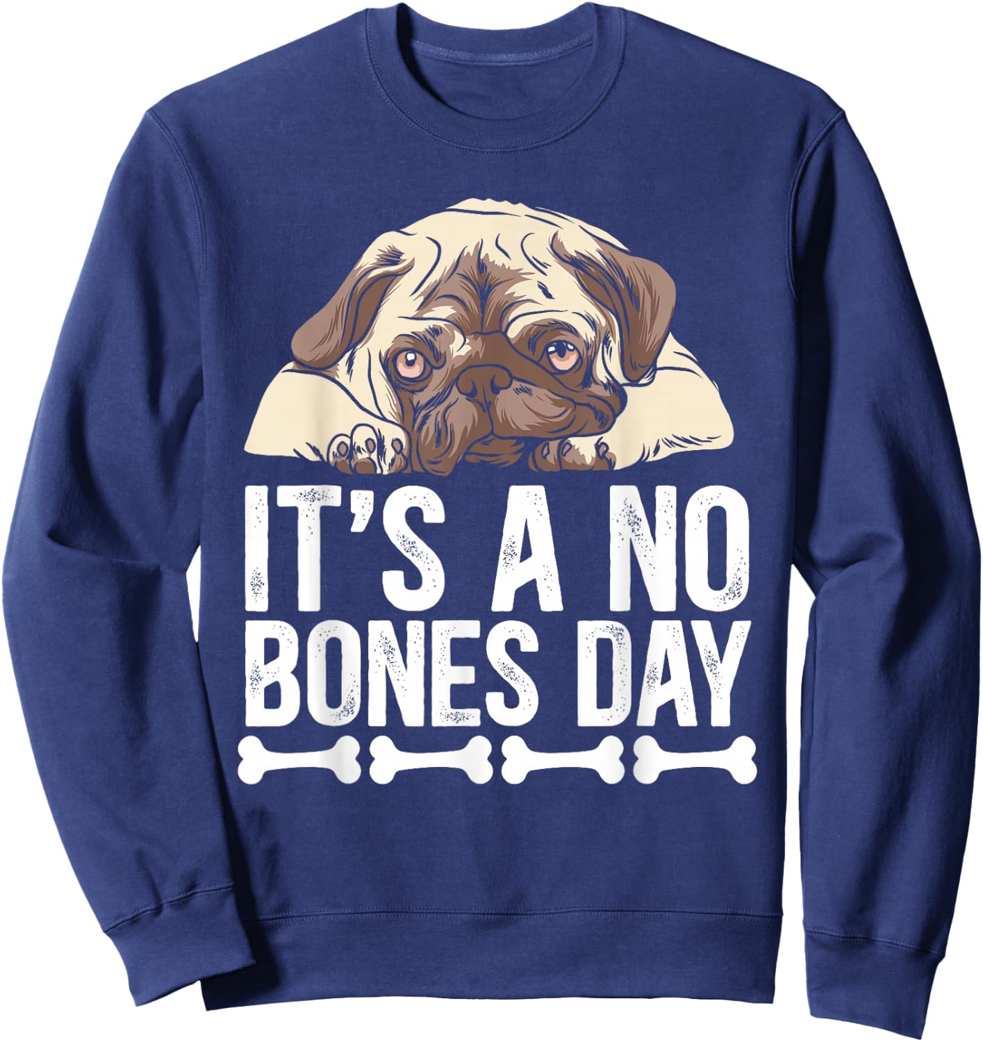 No Bones Day Sweatshirt - Sweatshirt | Navy