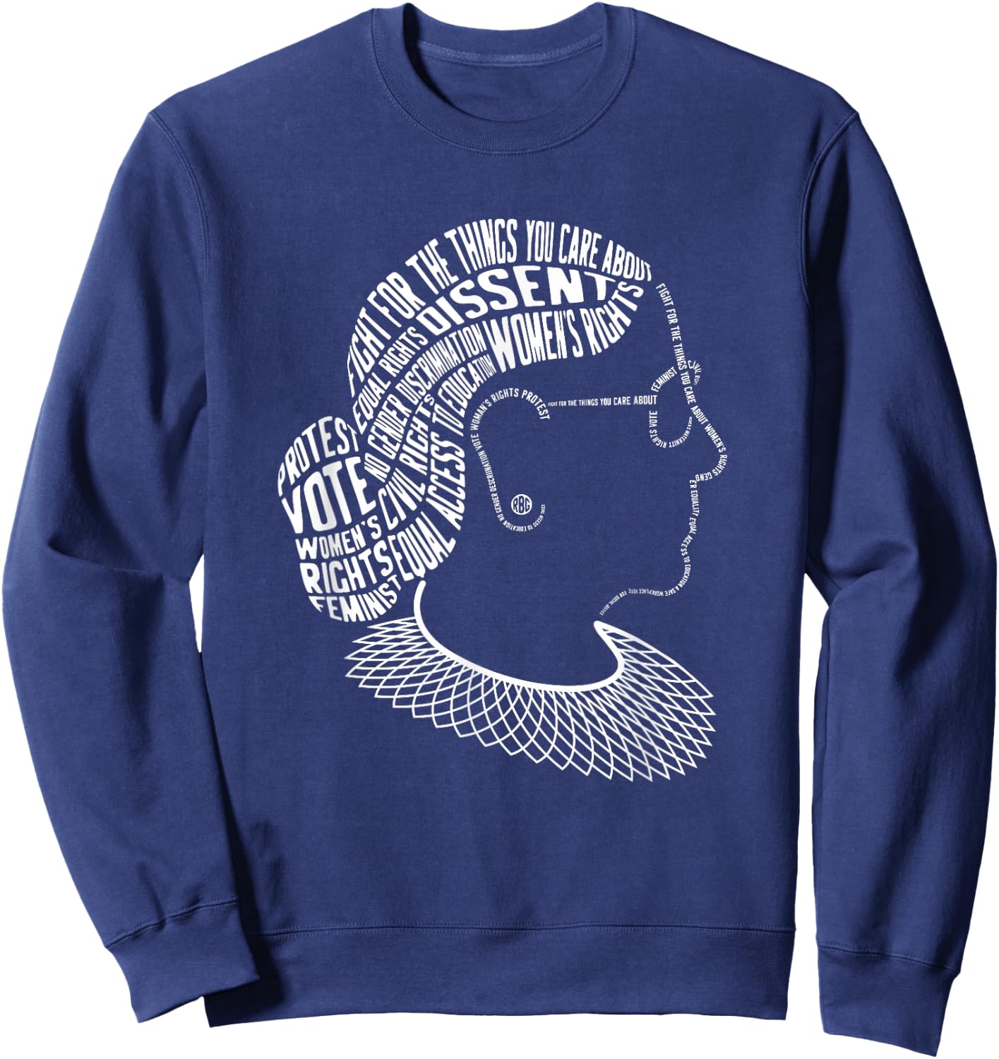 Feminist Gifts Women's Rights Feminism Quotes I Dissent Sweatshirt - Sweatshirt | Navy