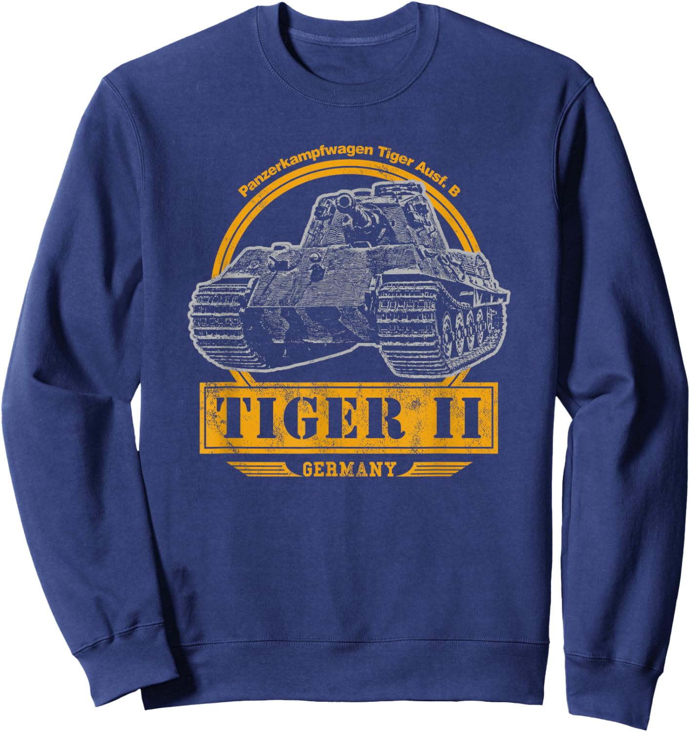 Tiger II - WW2 German Tank Sweatshirt - Sweatshirt | Navy