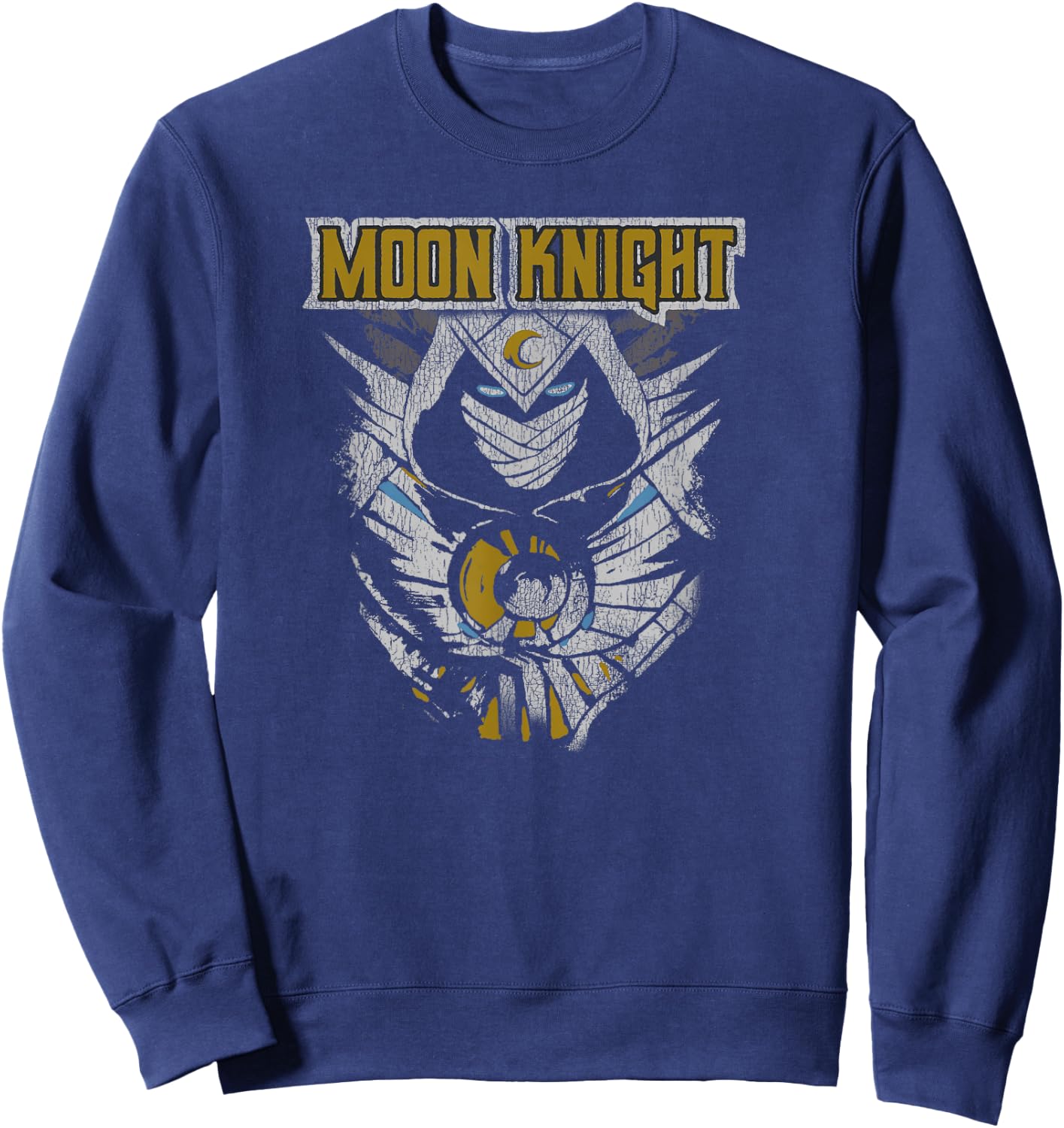 Marvel Moon Knight Distressed Poster Sweatshirt - Sweatshirt | Navy