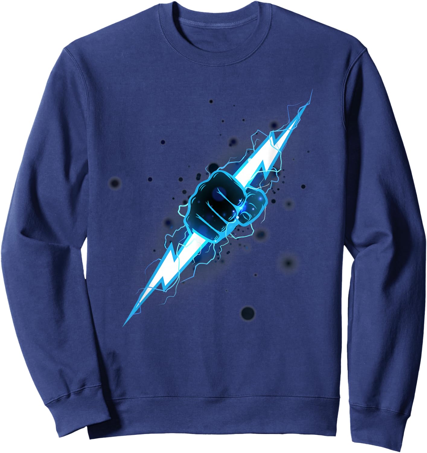 Lightning Lightning Power Electricity Storm Lightning Sweatshirt - Sweatshirt | Navy