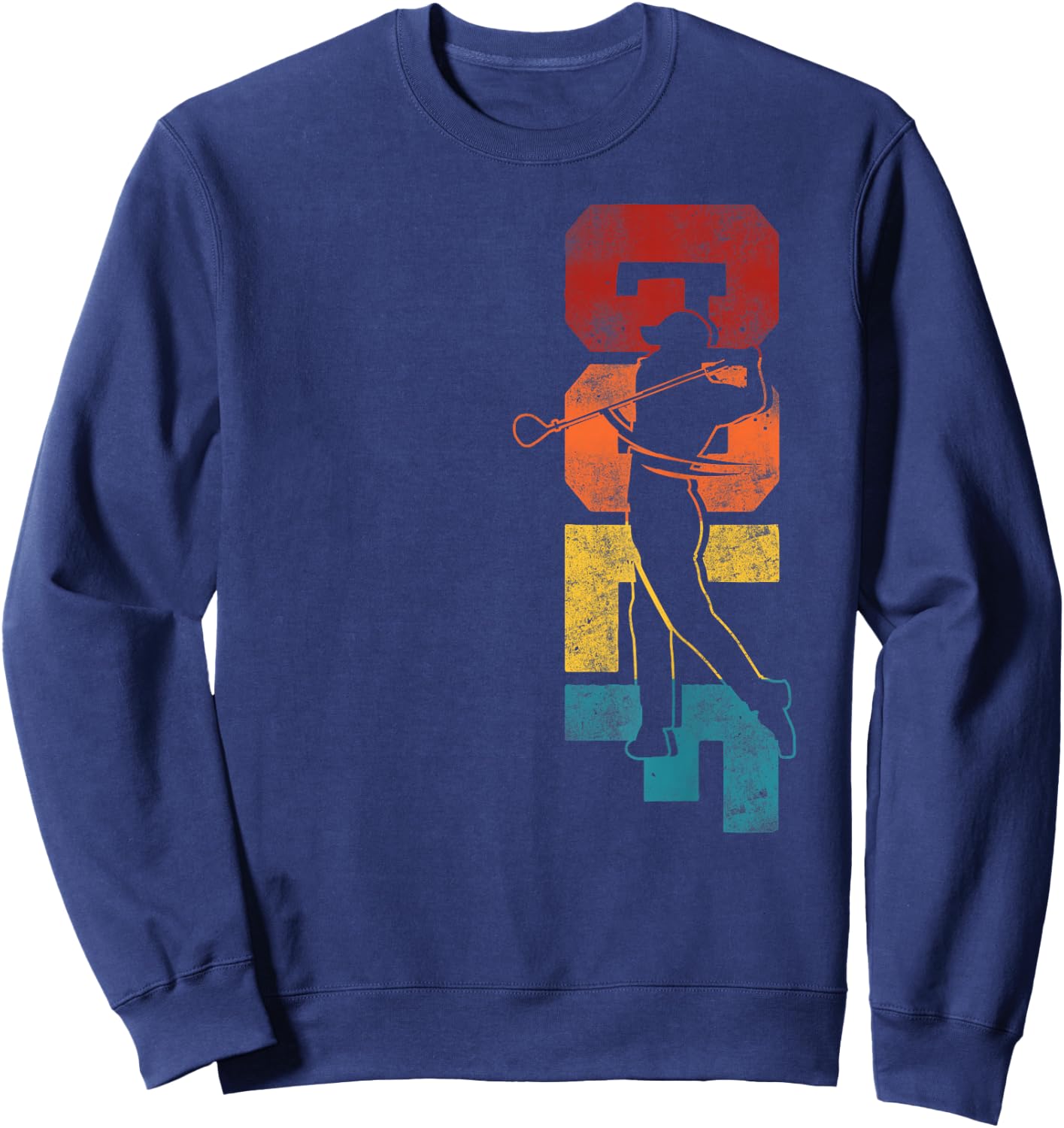 Golf Vintage Retro Golf Sweatshirt - Sweatshirt | Navy