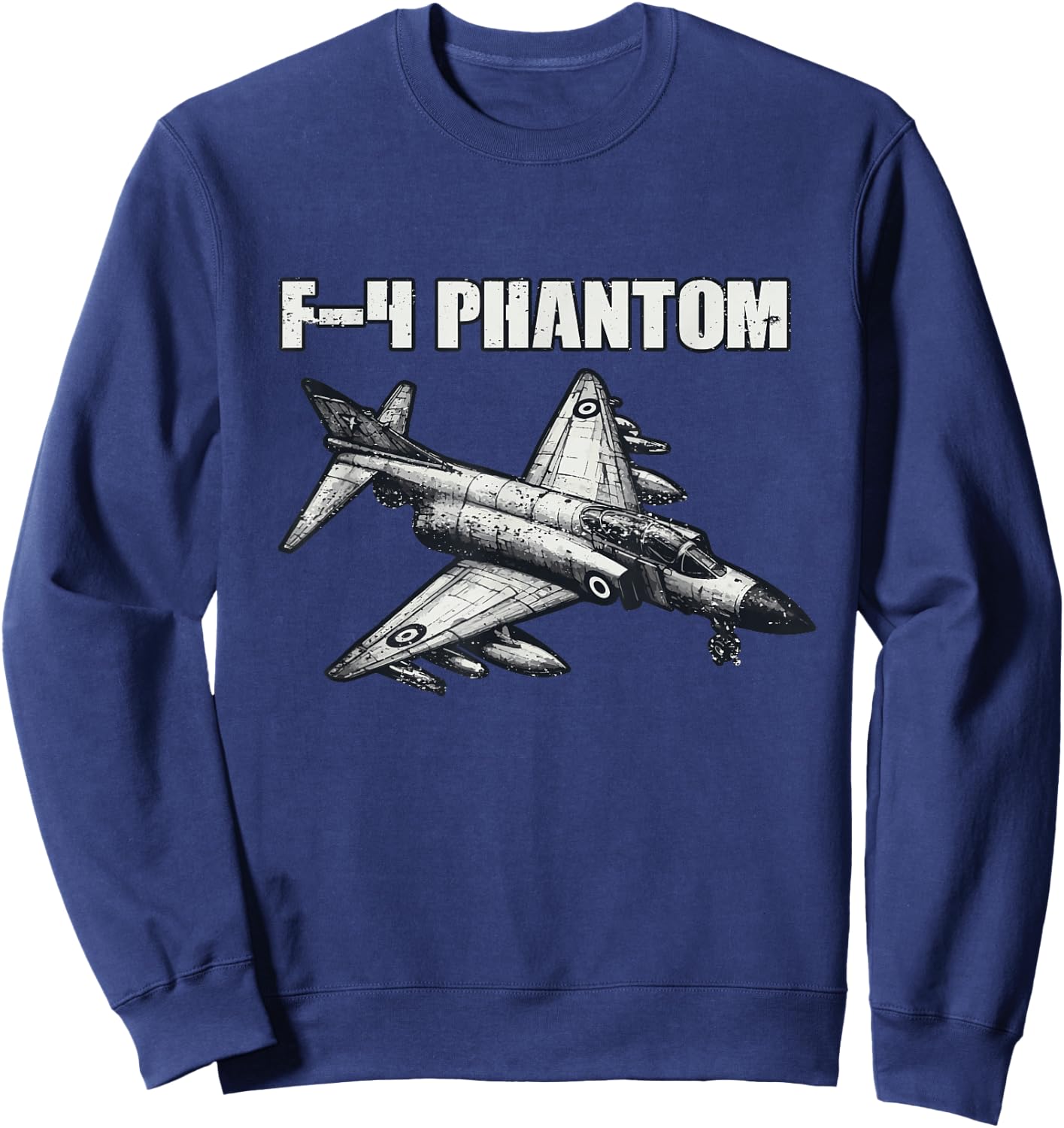 F-4 Wild Weasel Fighter Jet Gifts for Pilots Aviation Lovers Sweatshirt - Sweatshirt | Navy
