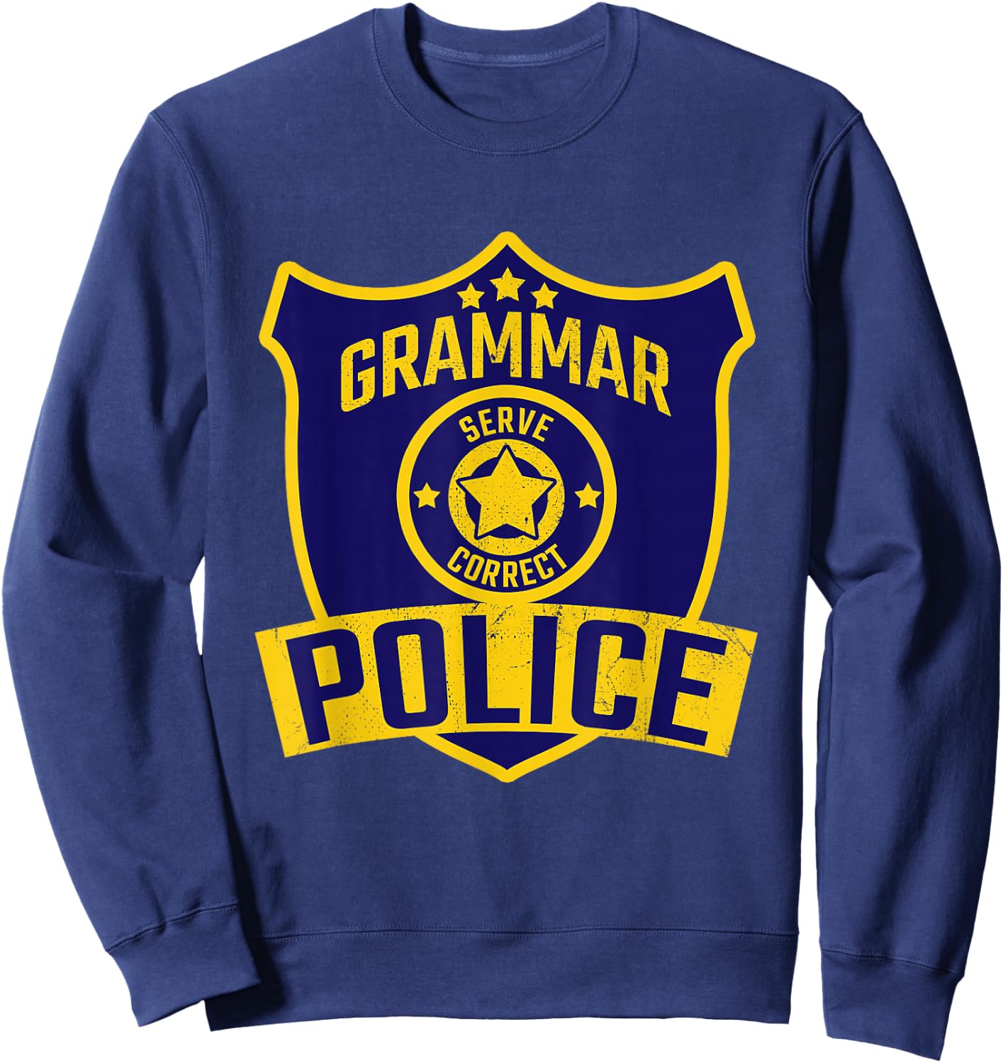 Grammar Police Costume Sweatshirt - Sweatshirt | Navy