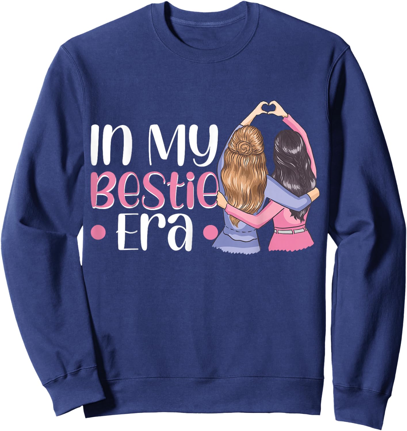In My Bestie Era Sweatshirt - Sweatshirt | Navy