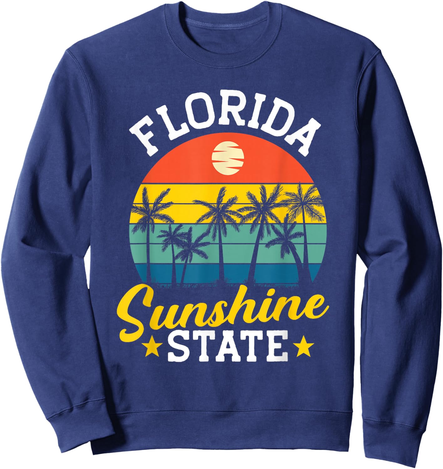 Summer Beach Lover Florida Sunshine State Sweatshirt - Sweatshirt | Navy