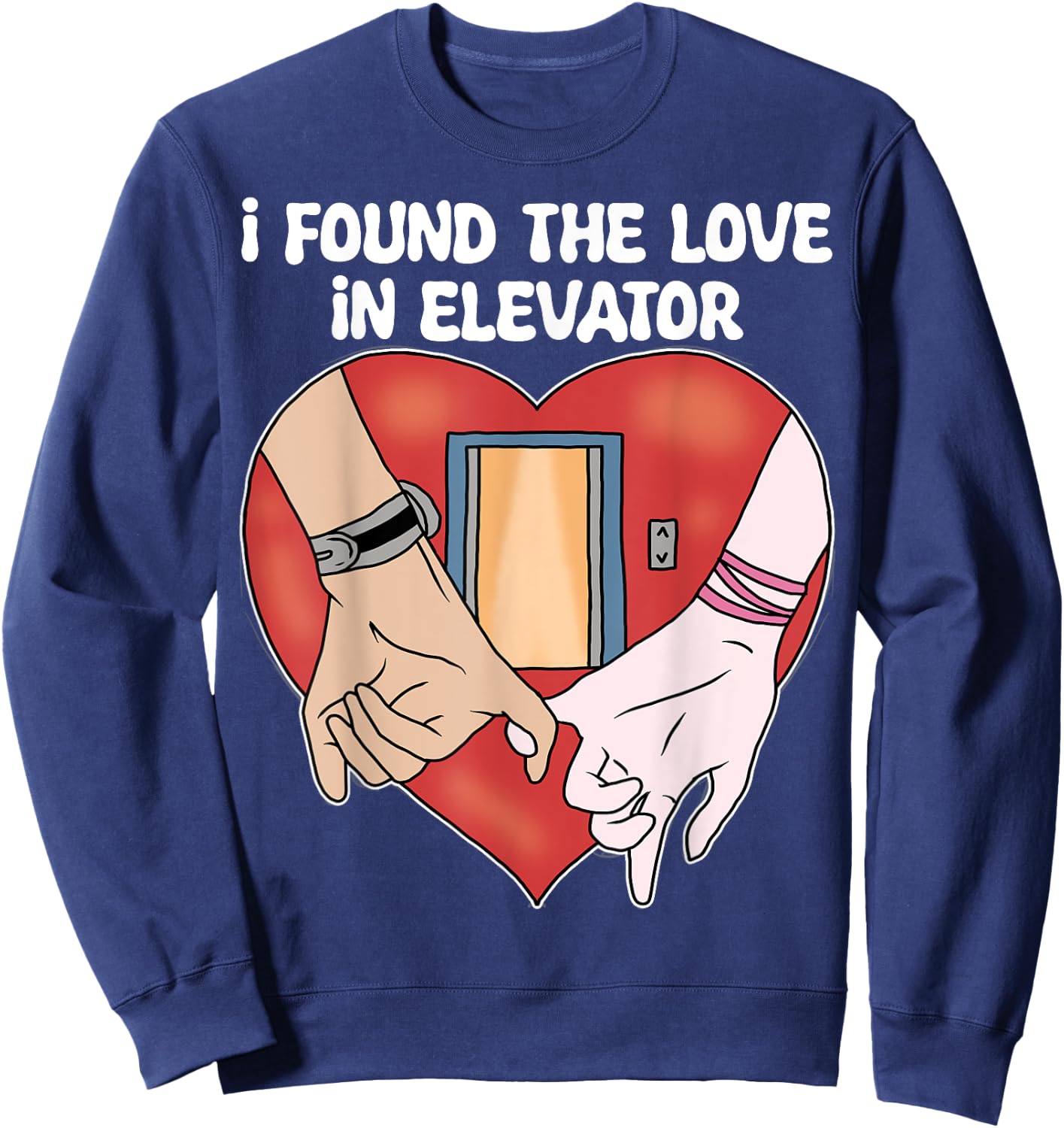 Elevator Installer Funny Elevator Mechanic Sweatshirt - Sweatshirt | Navy