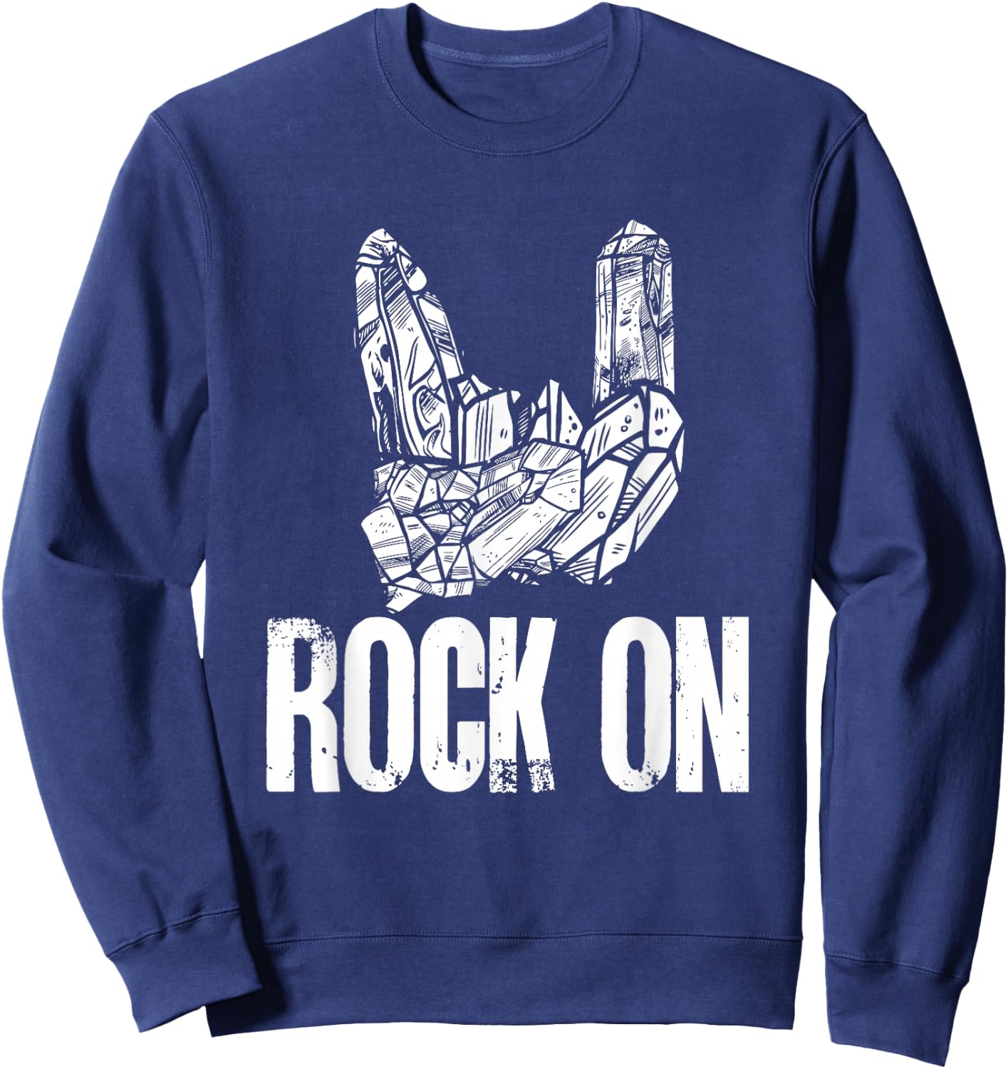 Rockhound Rock On Geology Rock Collecting Sweatshirt - Sweatshirt | Navy