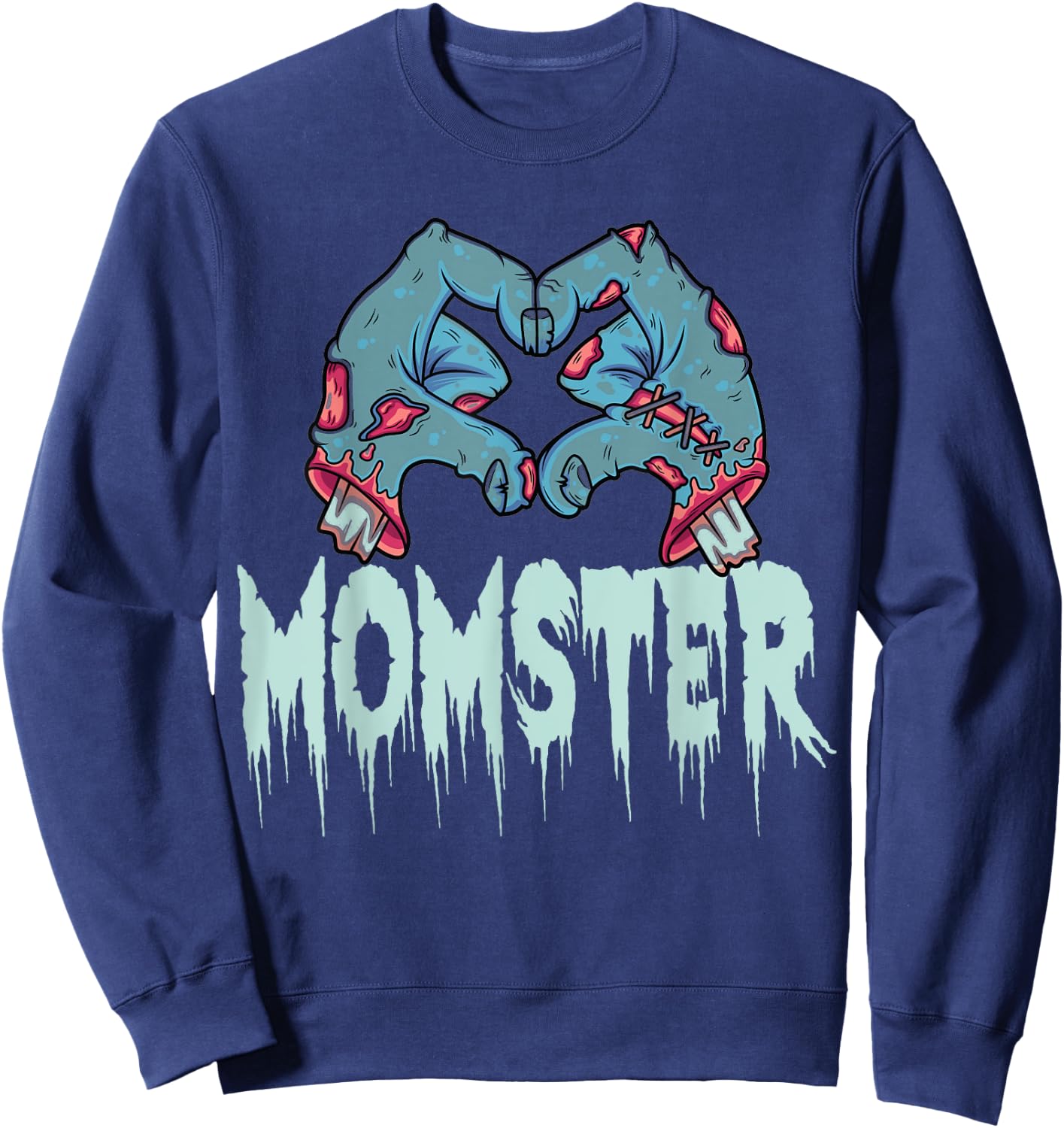 Momster Halloween Momster Family Matching Costume Sweatshirt - Sweatshirt | Navy