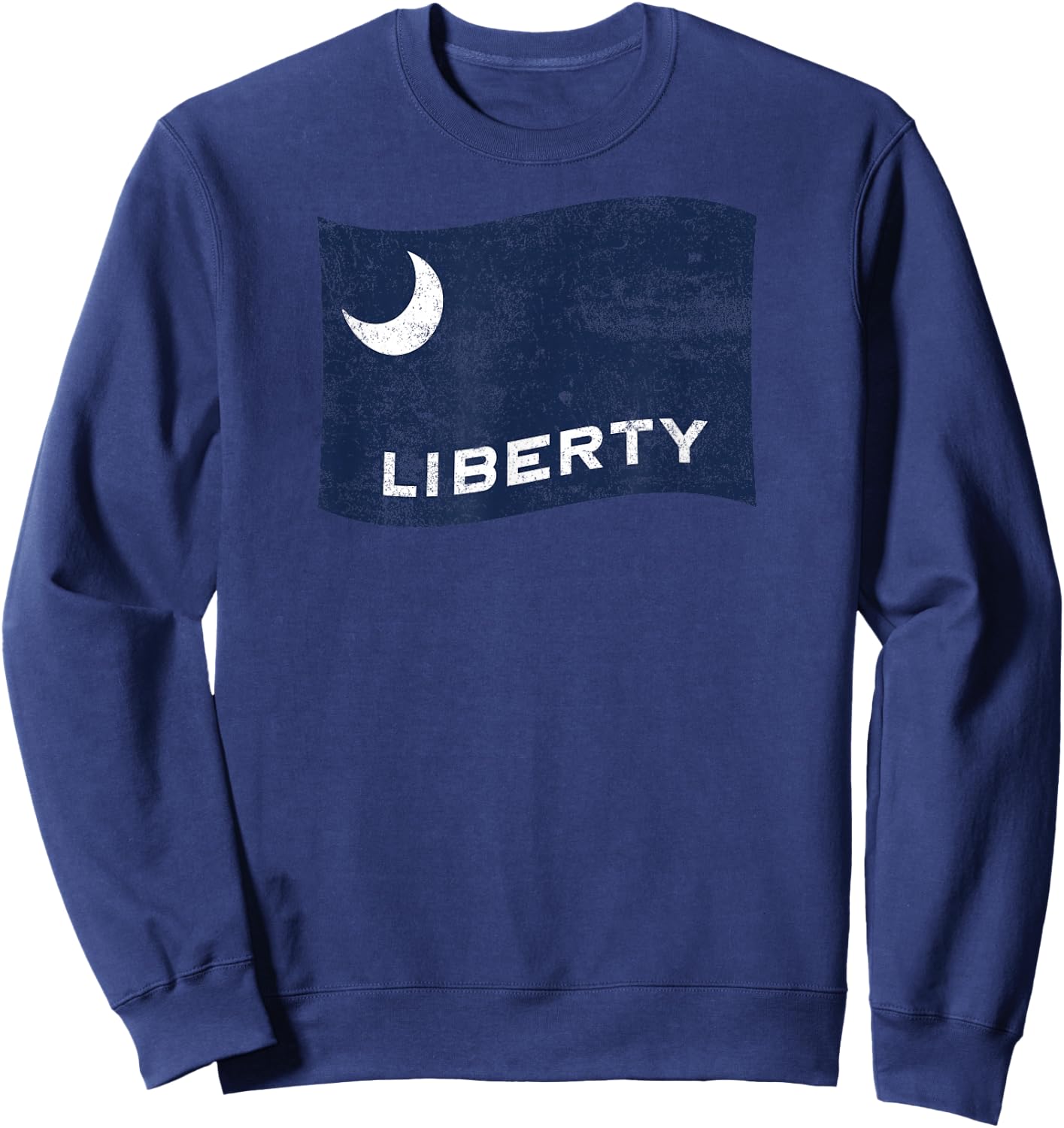 Moultrie Flag – Liberty American History Patriotic Sweatshirt - Sweatshirt | Navy