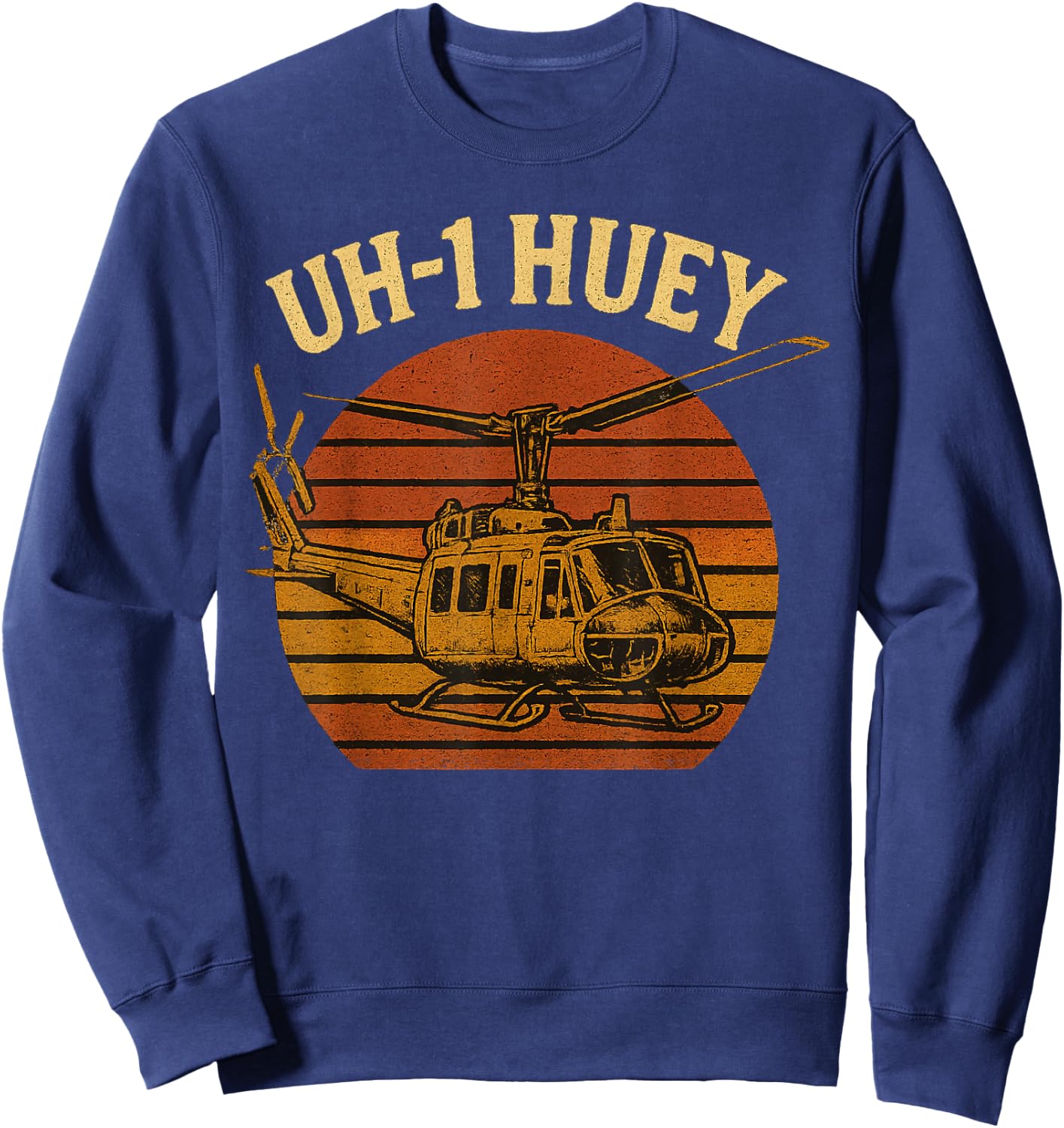 UH 1 Huey Vietnam Chopper Sweatshirt - Sweatshirt | Navy