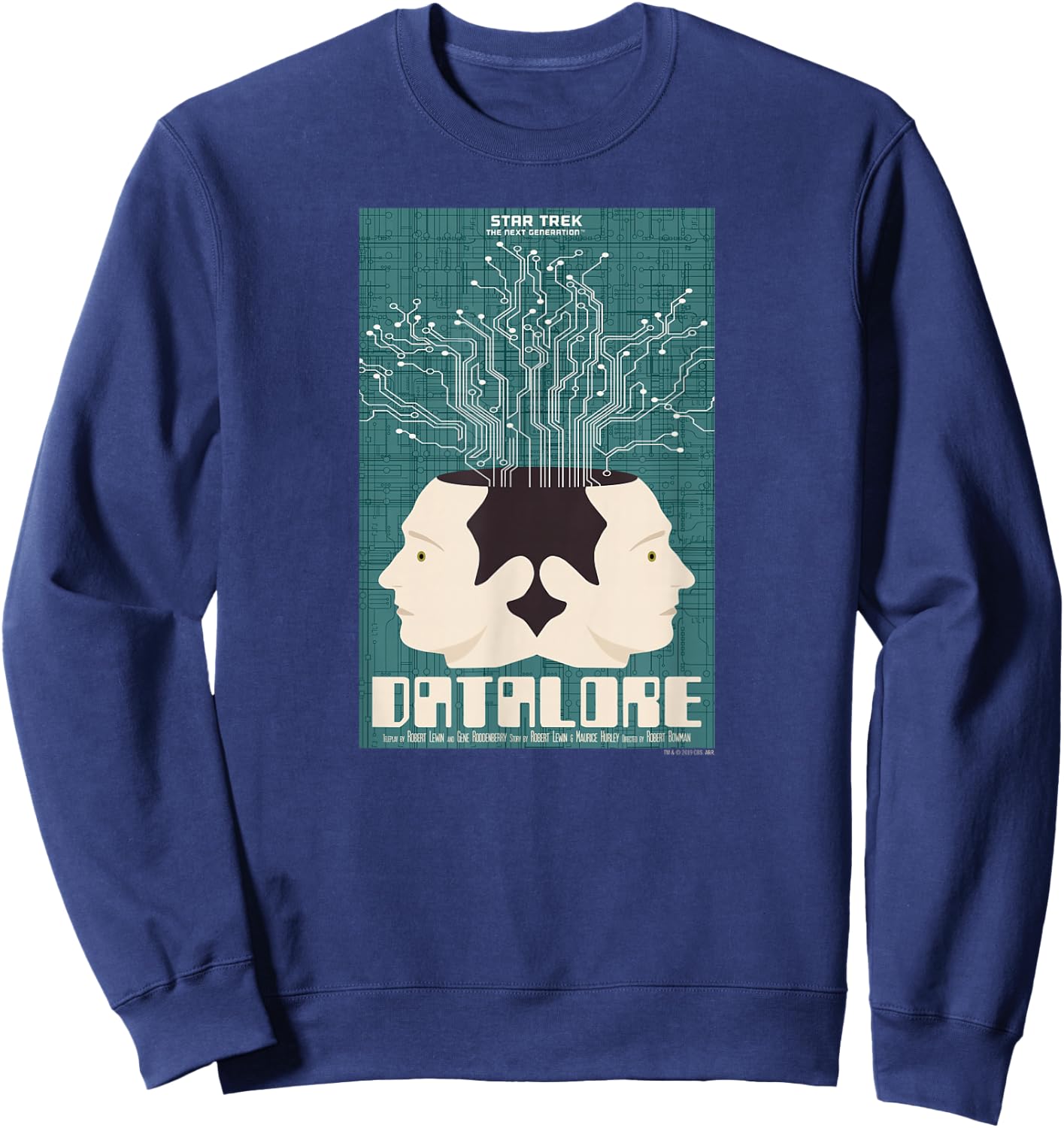Star Trek: The Next Generation Juan Ortiz Datalore Sweatshirt - Sweatshirt | Navy
