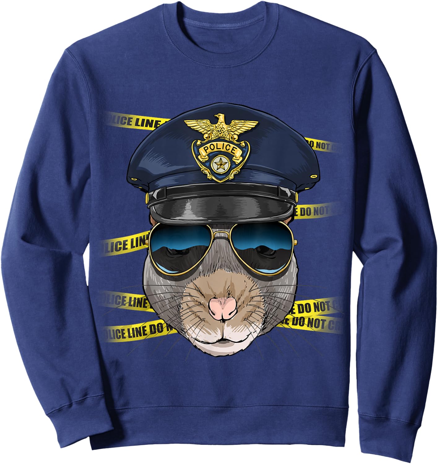 Rat Police Mouse Rat Rodent Lover Sweatshirt - Sweatshirt | Navy