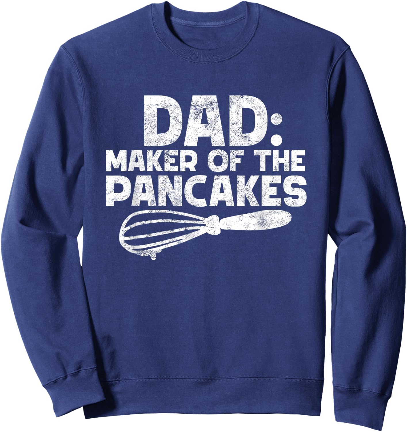 zAPz Creative Dad Maker Of The Pancakes Funny Pancake Lovers Gift Fathers Black Cotton 65% Polyester 35% Short Sleeve Sweatshirt - Sweatshirt | Navy
