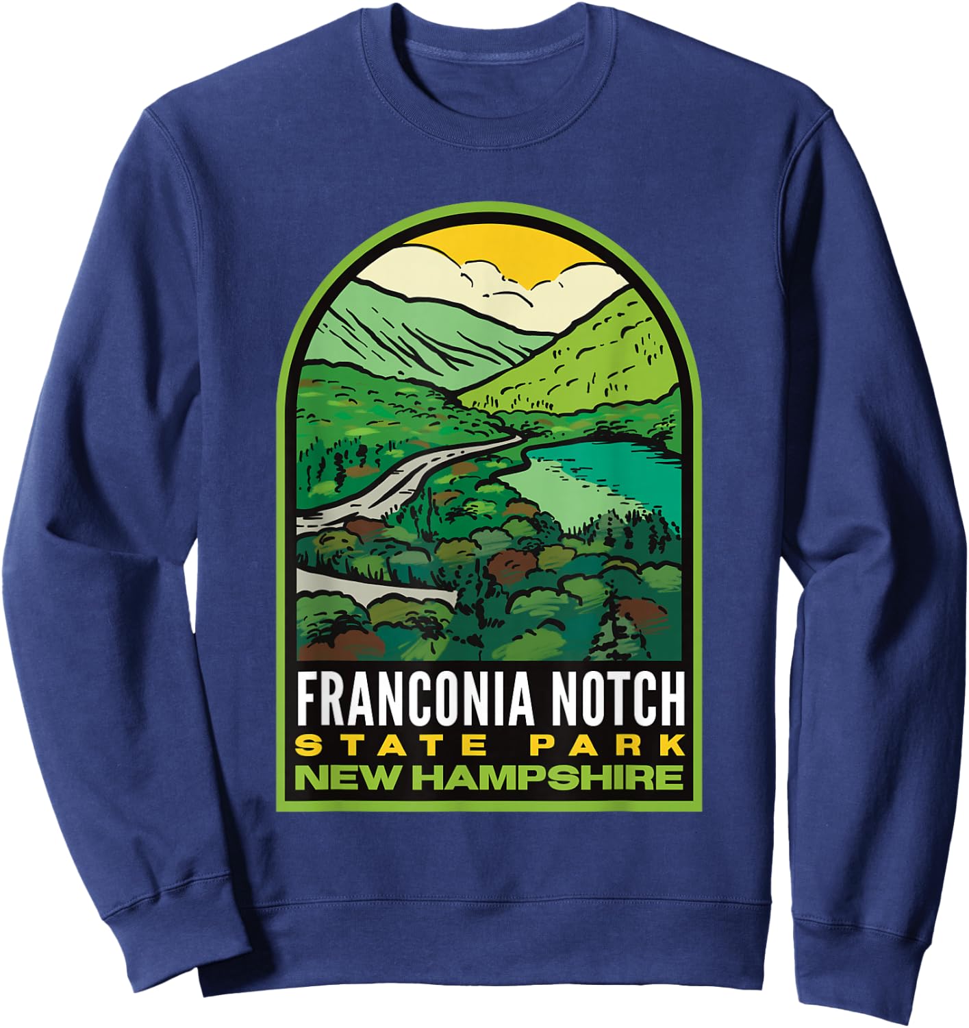 Franconia Notch State Park New Hampshire Sweatshirt - Sweatshirt | Navy