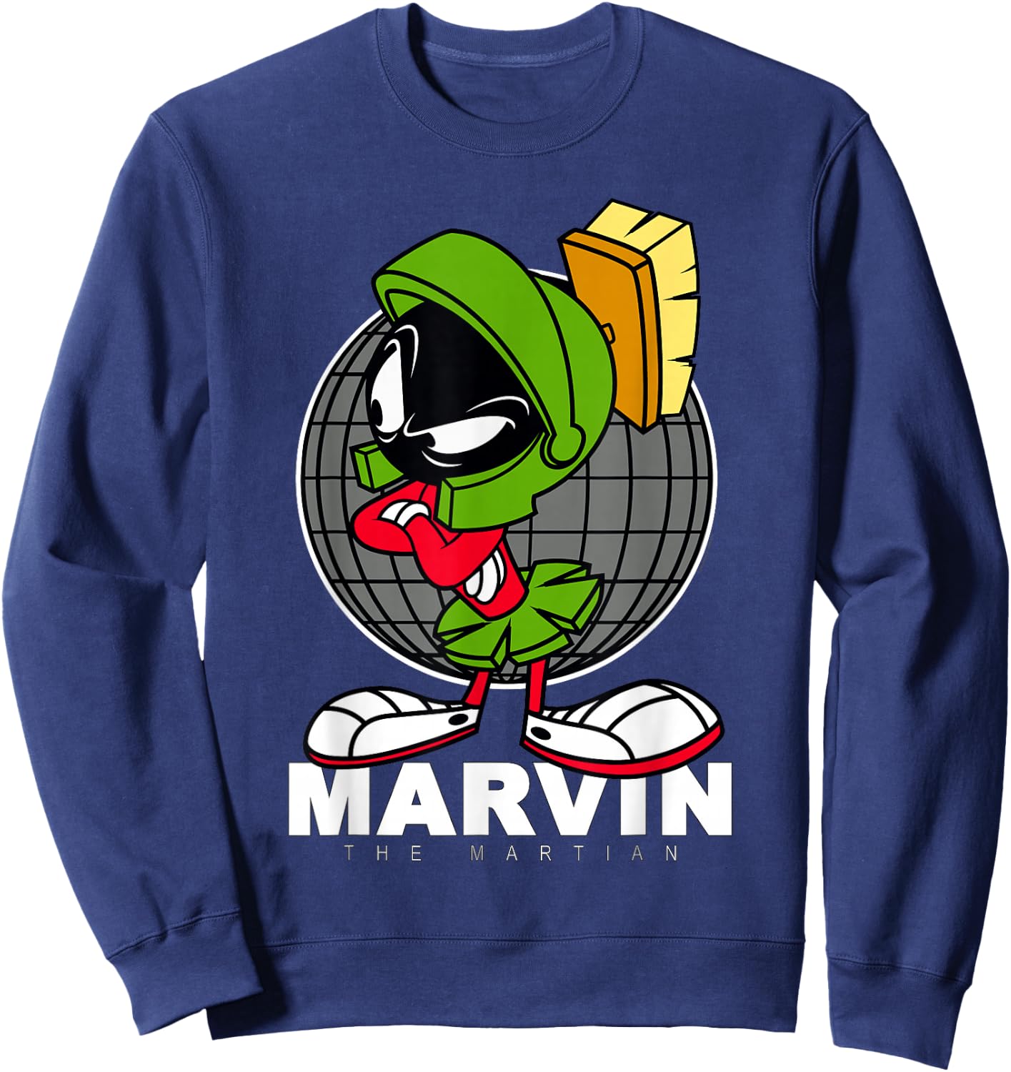 Marvin The Martian Crossed Arms Sweatshirt - Sweatshirt | Navy