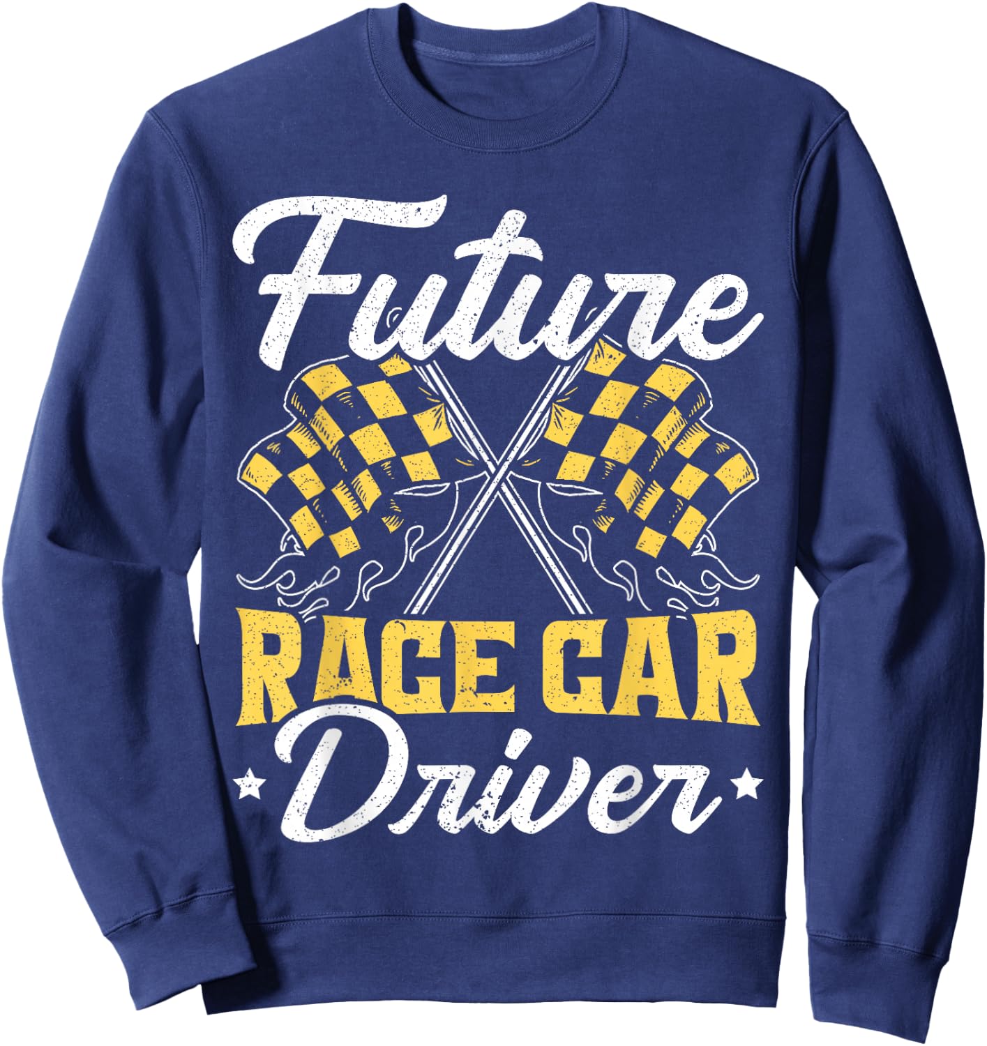 Future Race Car Driver Racer Kids Drag Racing Turbo Speed Sweatshirt - Sweatshirt | Navy