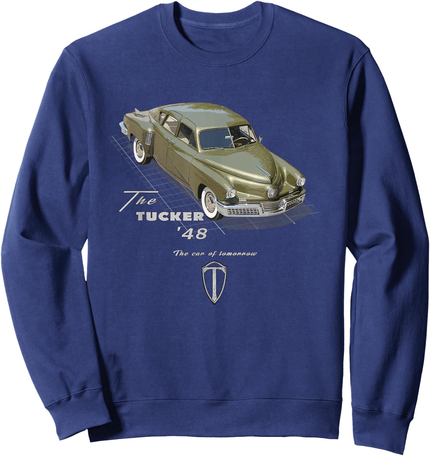 Tucker 48 American Classic Car Legend Sweatshirt - Sweatshirt | Navy