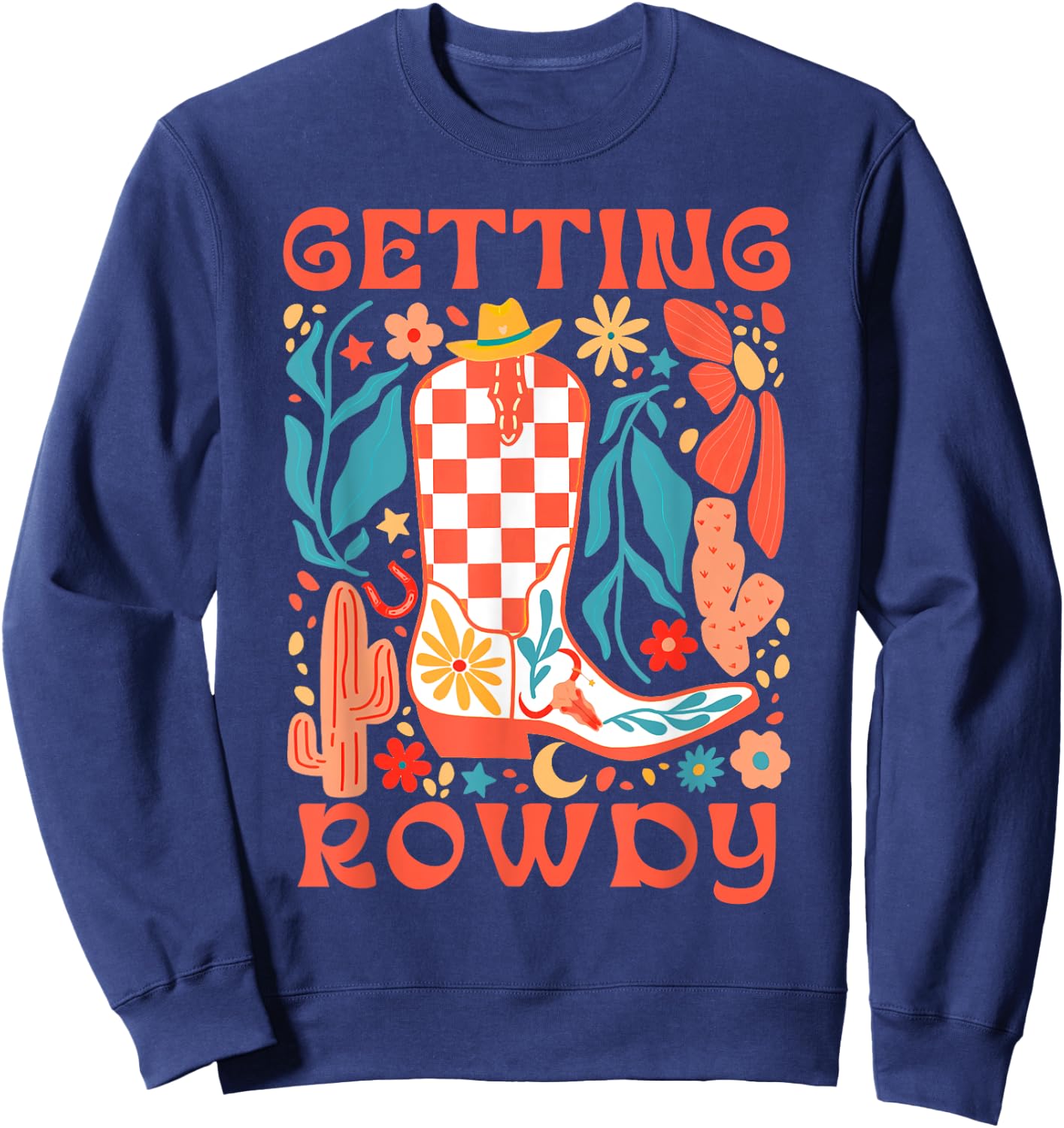 Bride & Bridesmaid Howdy Getting Rowdy Bachelorette Party Sweatshirt - Sweatshirt | Navy