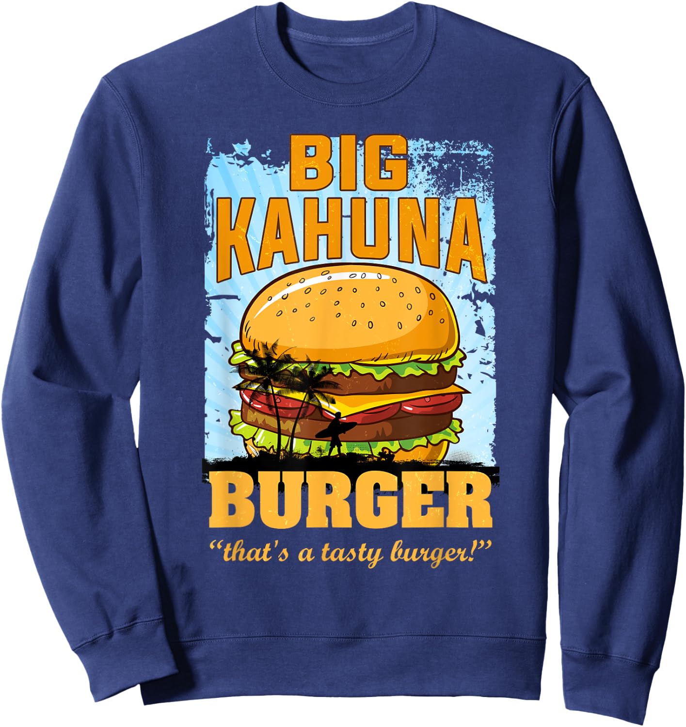 Cool Food - Hot Premium Big Kahuna Burger Sweatshirt - Sweatshirt | Navy