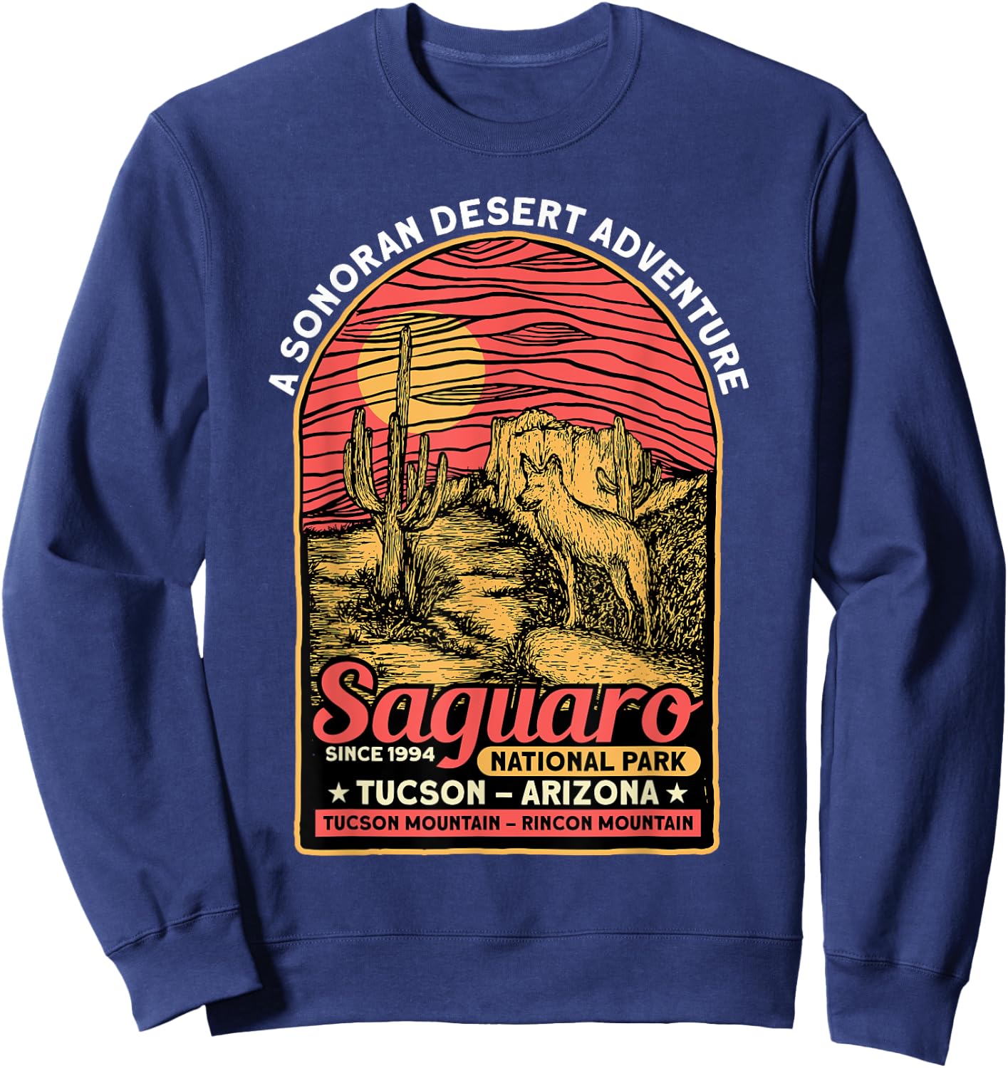 Saguaro National Park Sonoran Desert Tourist Souvenirs Sweatshirt - Sweatshirt | Navy