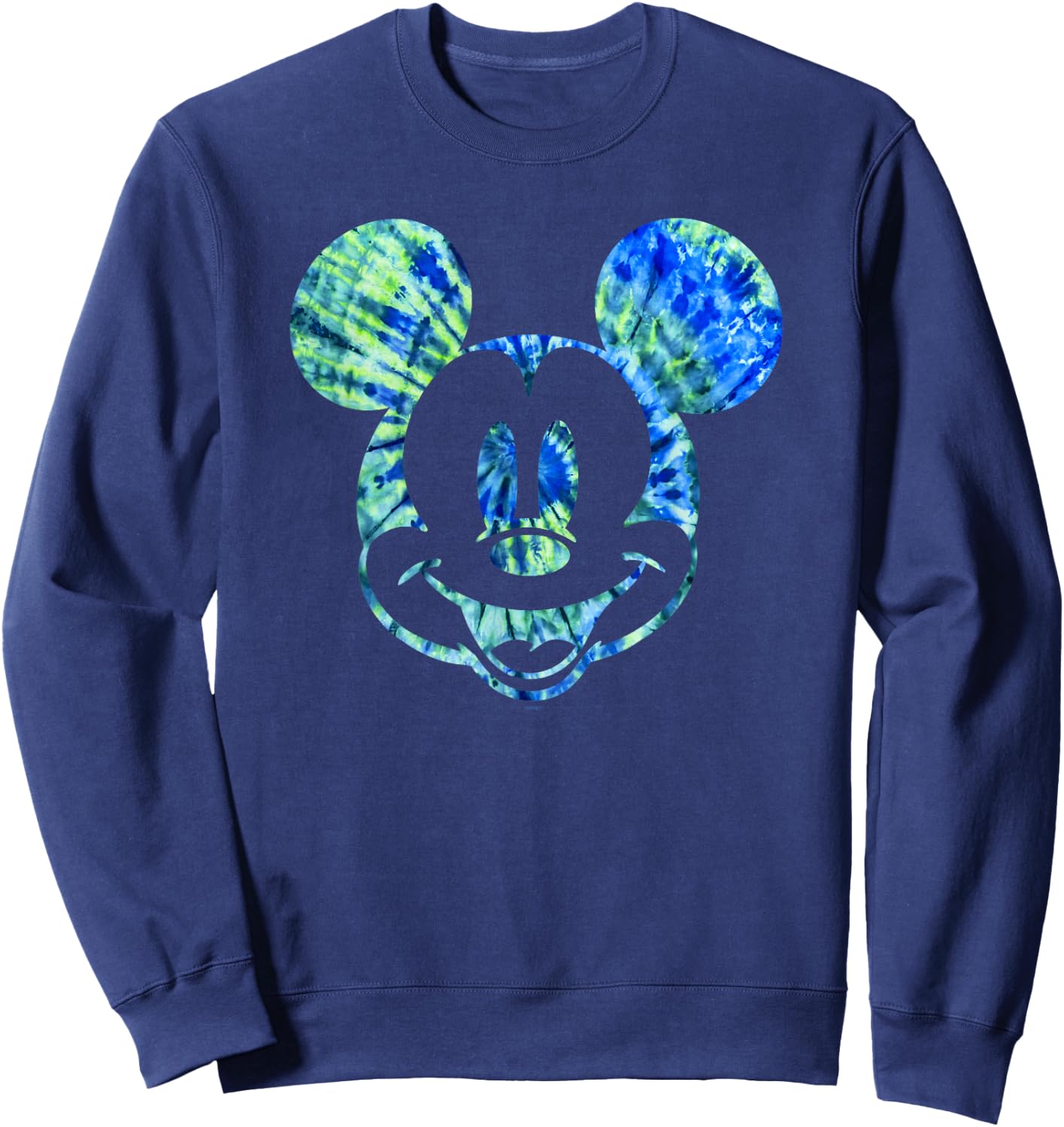 Disney Mickey Mouse Green Tie Dye Small Sweatshirt - Sweatshirt | Navy
