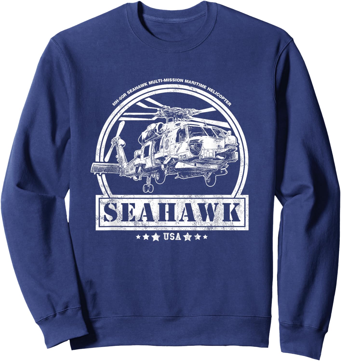 MH-60 Seahawk Helicopter Sweatshirt - Sweatshirt | Navy