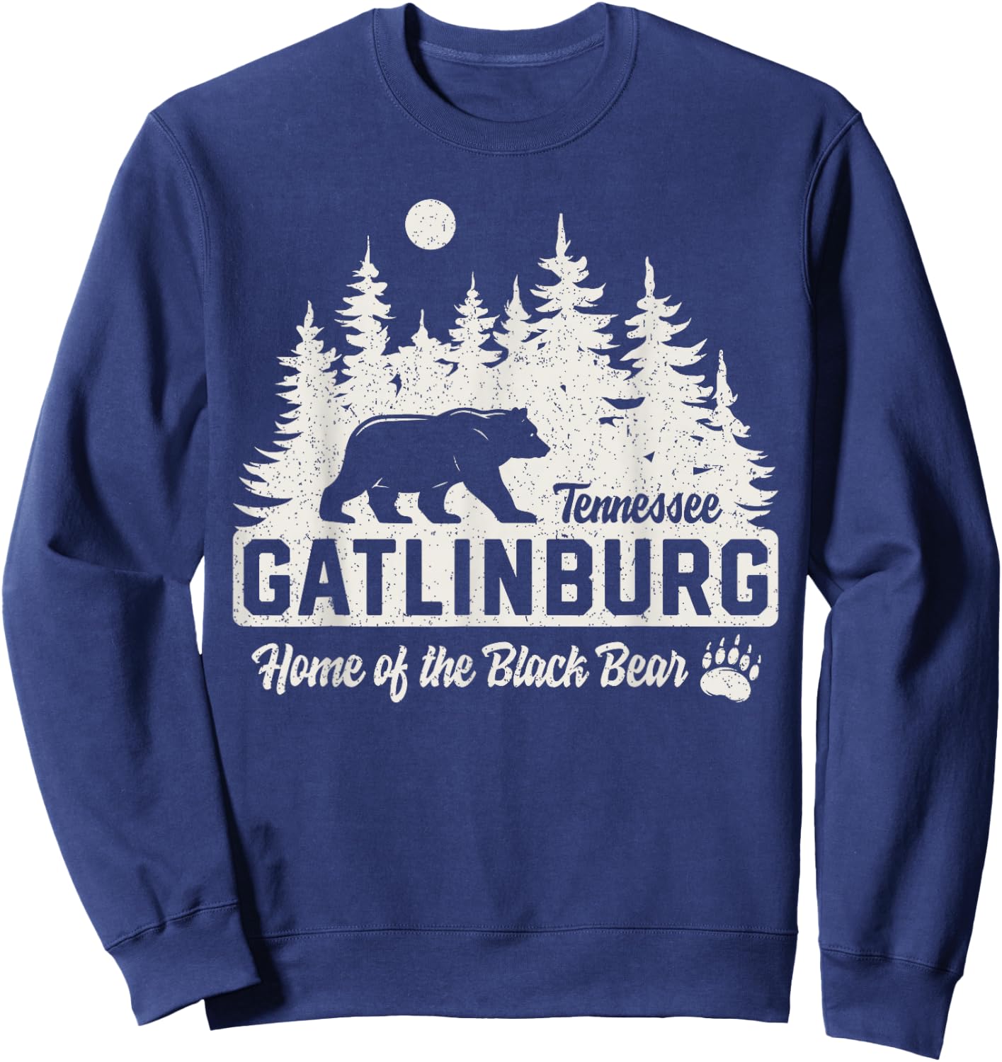 Gatlinburg Tennessee Black Bear Great Smoky Mountains Sweatshirt - Sweatshirt | Navy