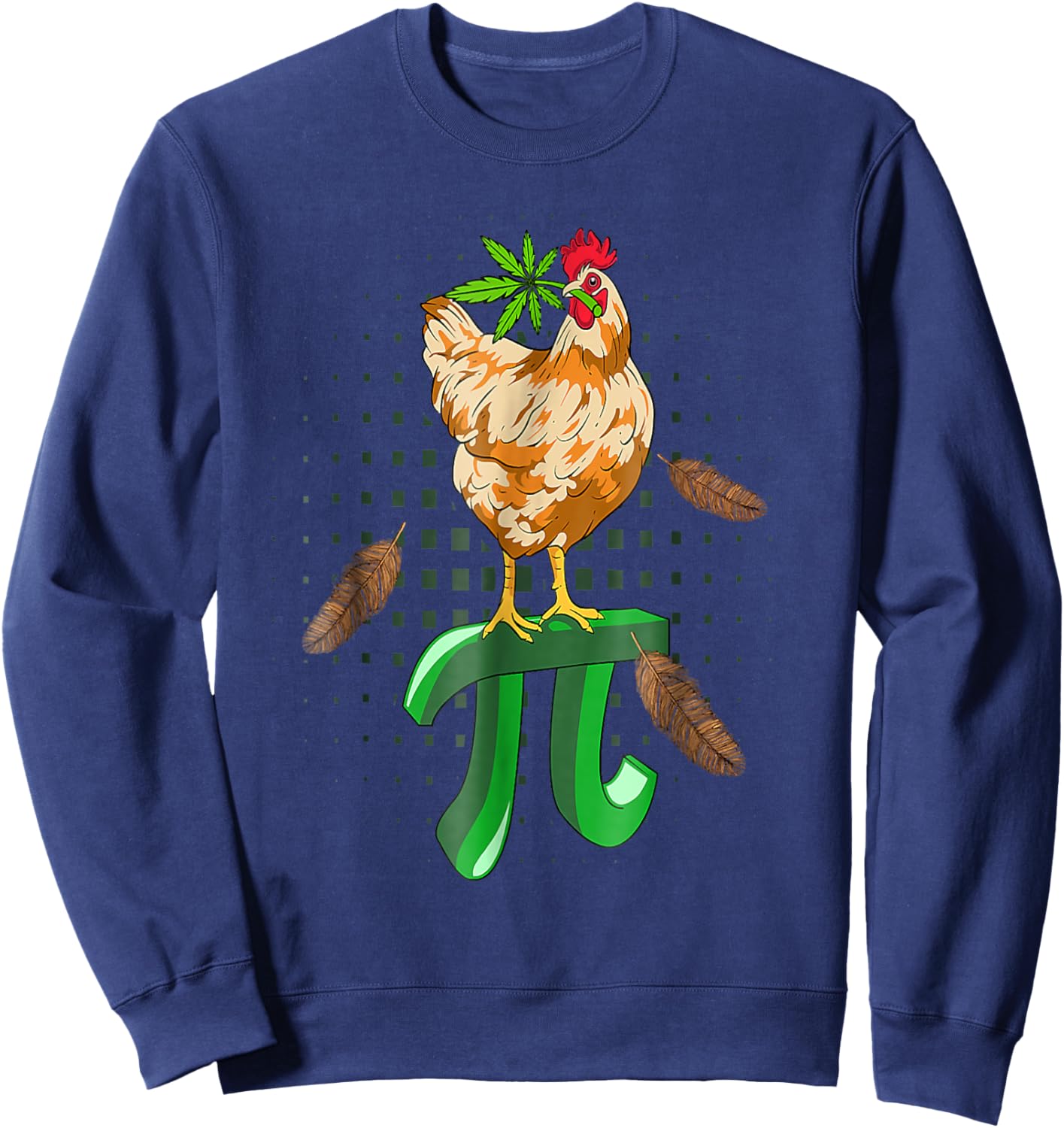 Chicken Pot Pie Cannabis Sweatshirt - Sweatshirt | Navy
