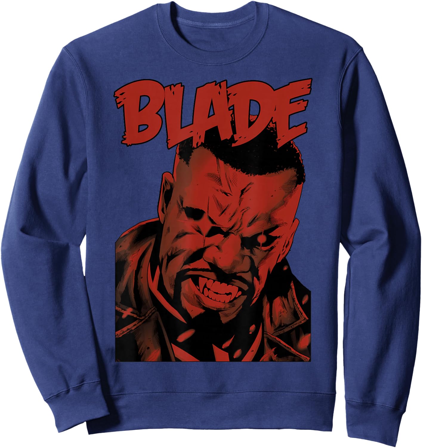Marvel Blade Red Portrait Sweatshirt - Sweatshirt | Navy