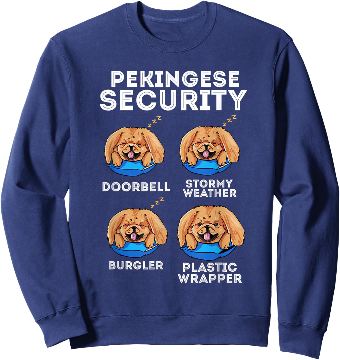 Pekingese Dog Owner Gift - I Love My Pekingese Dog Sweatshirt - Sweatshirt | Navy