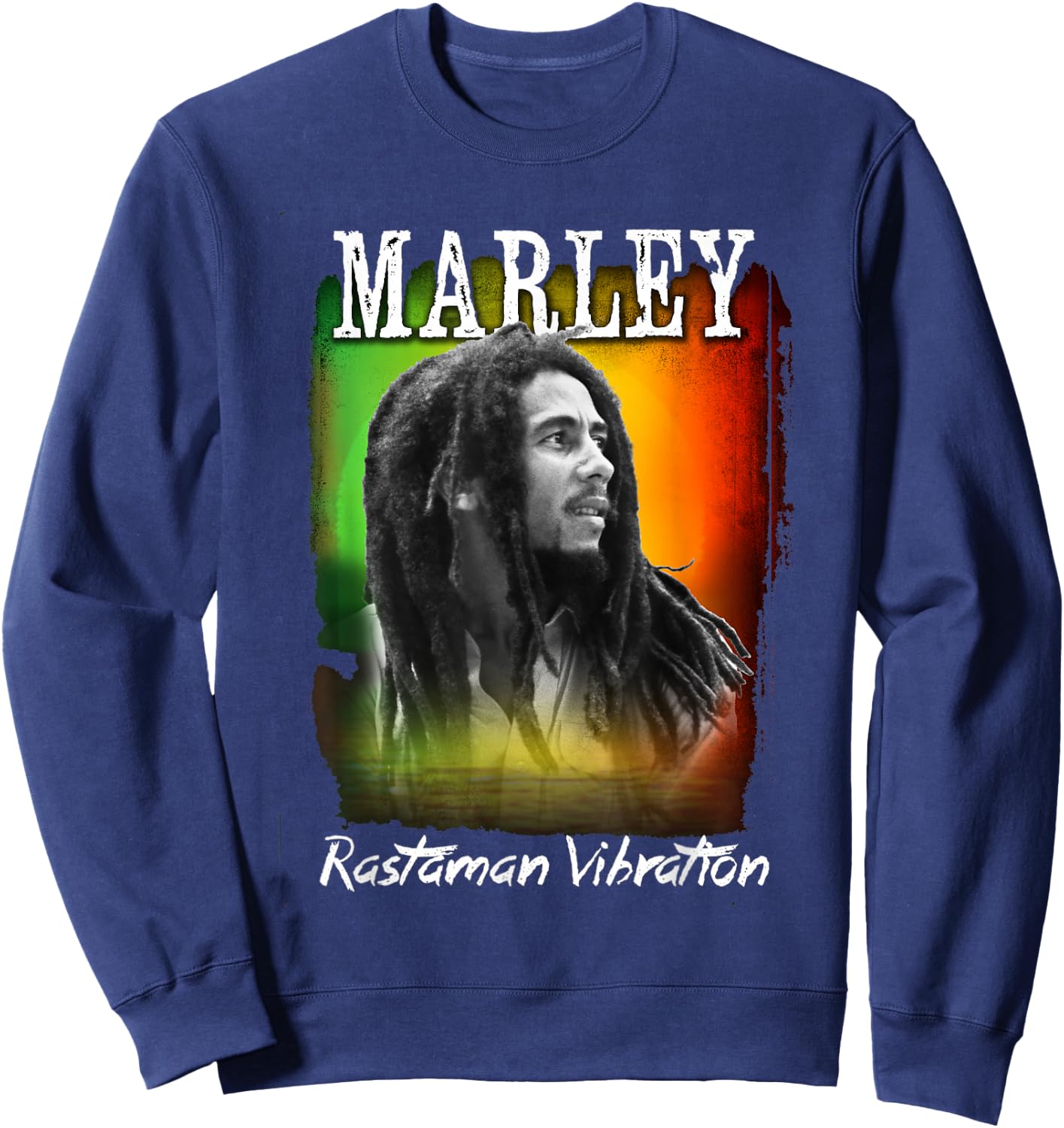 Bob Marley Rastaman Sunset Sweatshirt - Sweatshirt | Navy