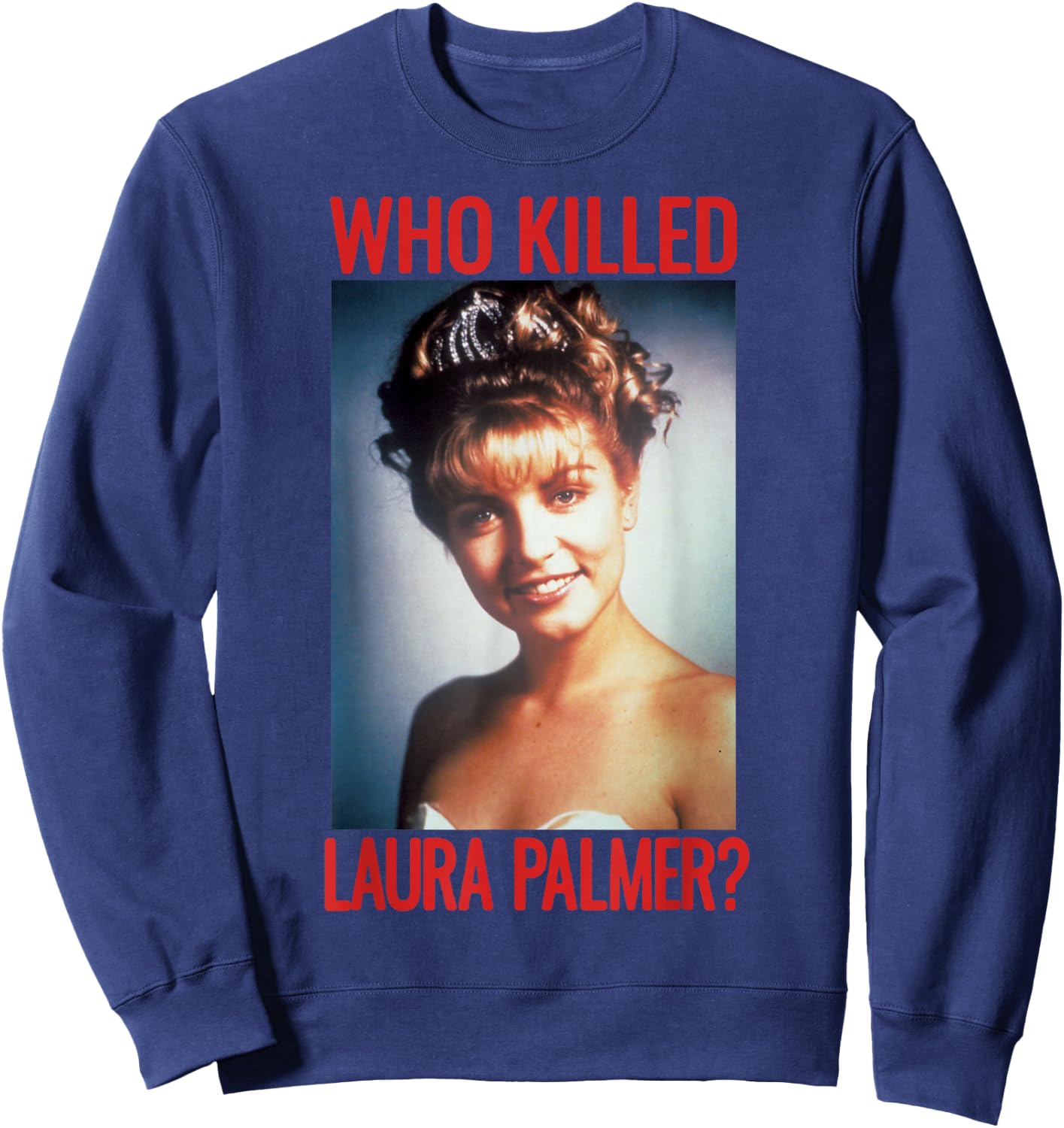 Twin Peaks Who Killed Laura Palmer? Graphic Sweatshirt - Sweatshirt | Navy