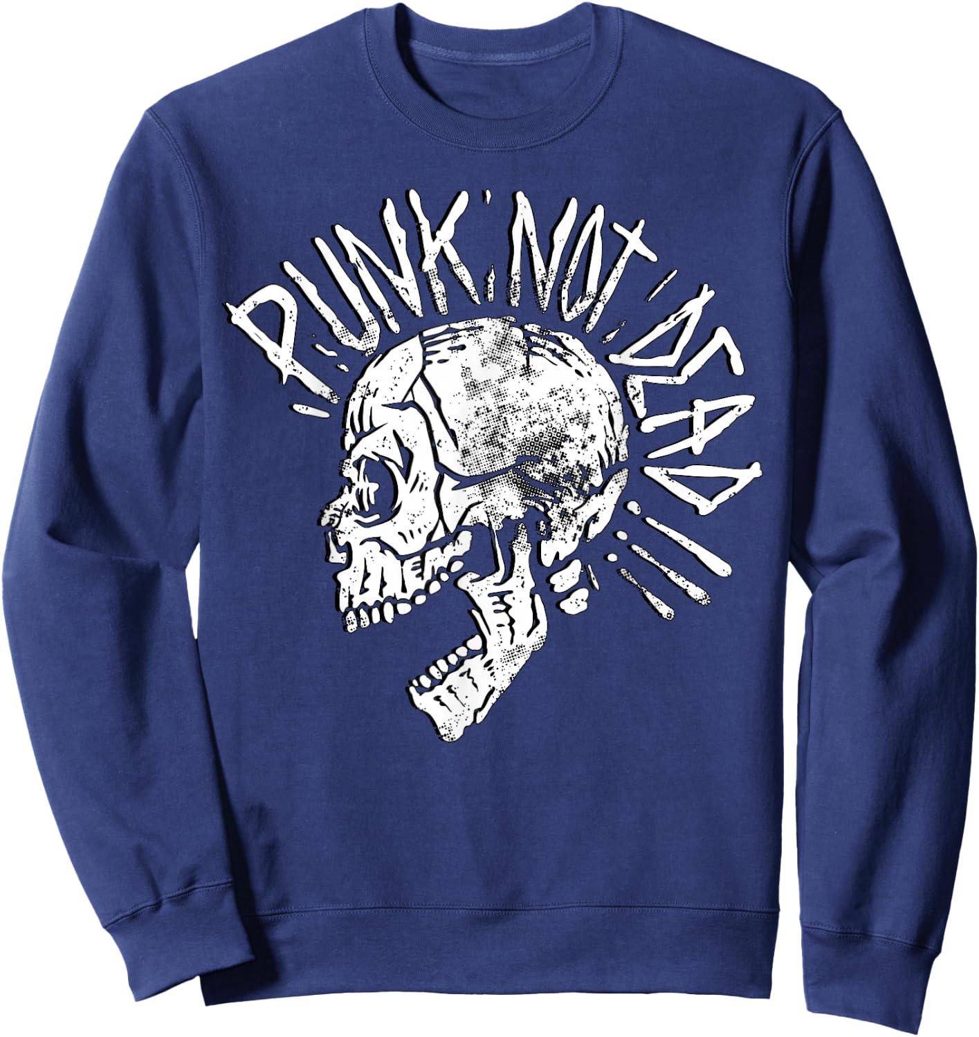 Punks Not Dead - Vintage Grunge - Punk Is Not Dead - Rock Sweatshirt - Sweatshirt | Navy