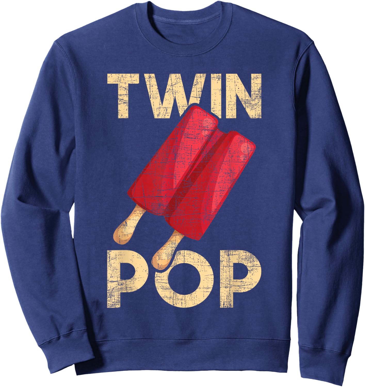 Twin Pop - Grandpa Granddad Of Twins Sweatshirt - Sweatshirt | Navy