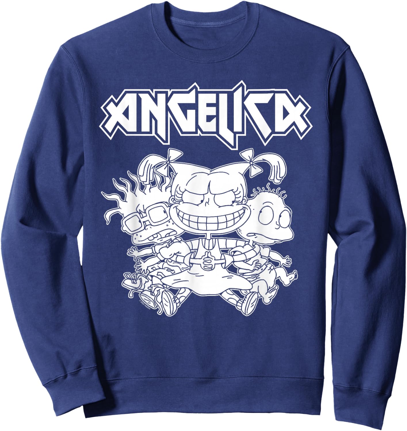 Rugrats Angelica Pickles Rocks Sweatshirt - Sweatshirt | Navy