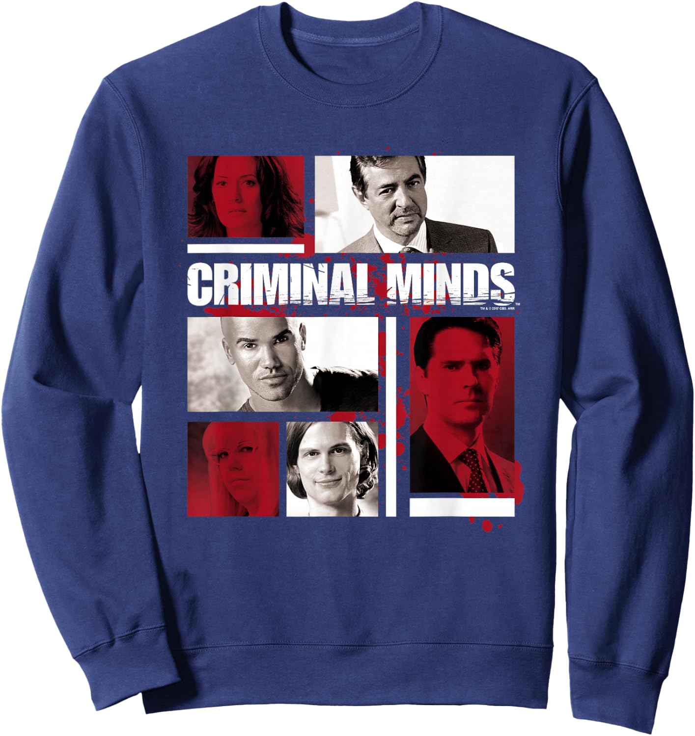 Criminal Minds Character Boxes Sweatshirt - Sweatshirt | Navy