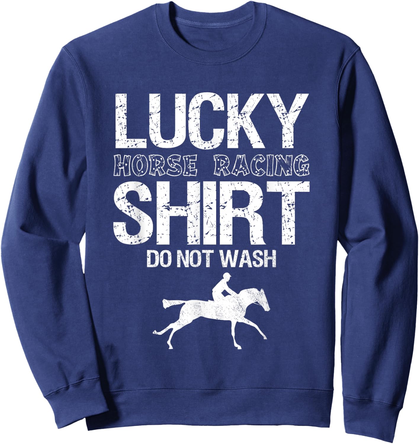 Betting Horse Races Sweatshirt - Sweatshirt | Navy