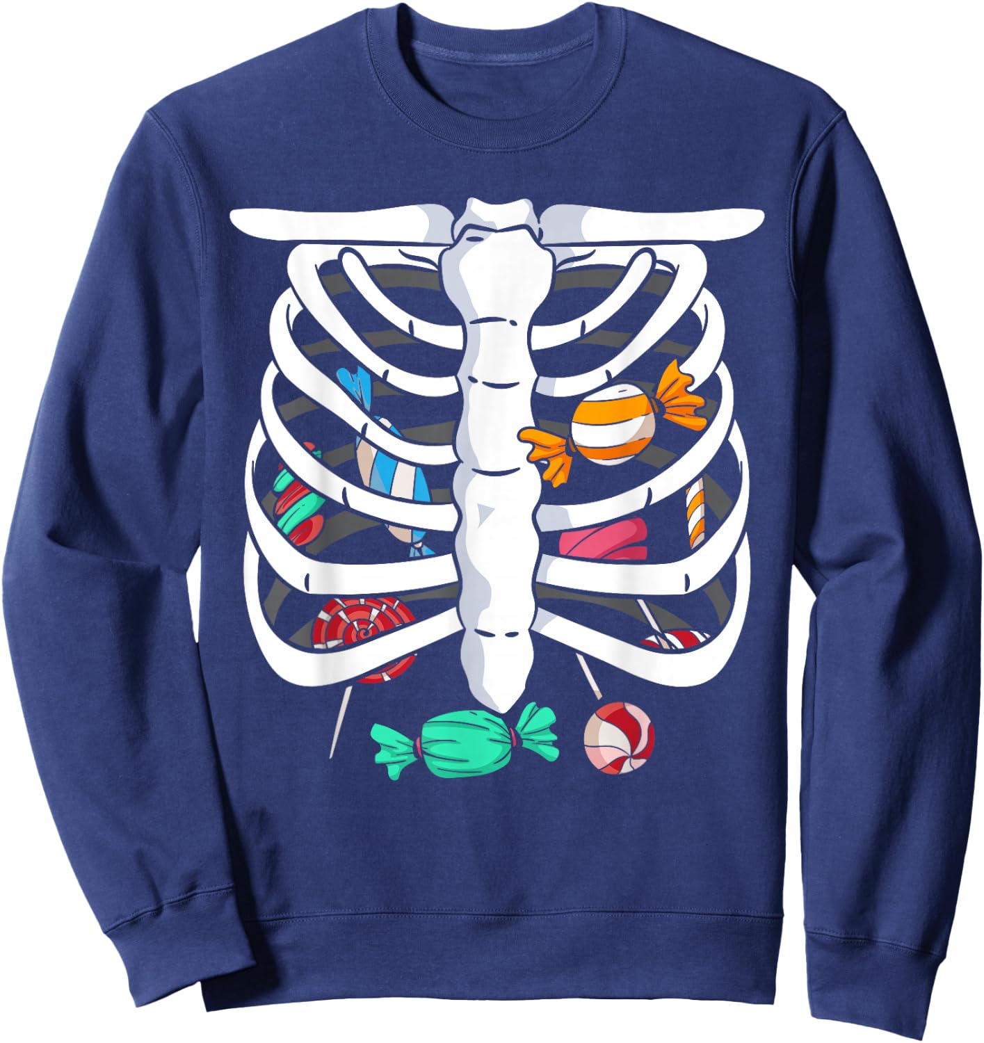 Cute Candy Sweet Sugar Lollipop Dessert Foodie Candies Sweatshirt - Sweatshirt | Navy