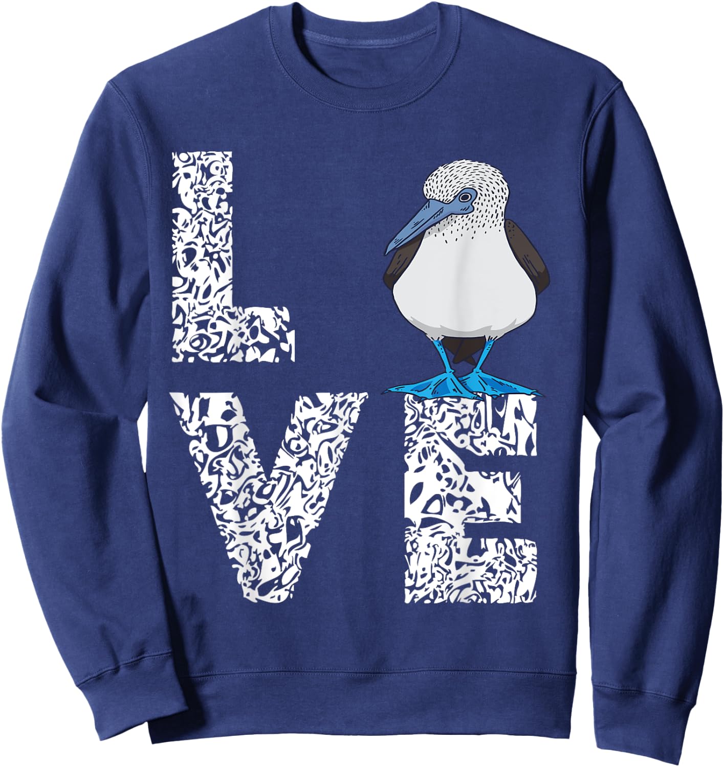 Blue Footed Boobies Tropical Sea Bird Boobies Lovers Love Sweatshirt - Sweatshirt | Navy