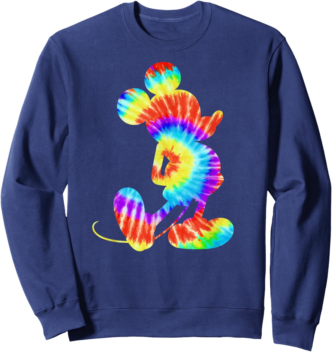 Disney Mickey Mouse Retro Tie- Dye Small Sweatshirt - Sweatshirt | Navy