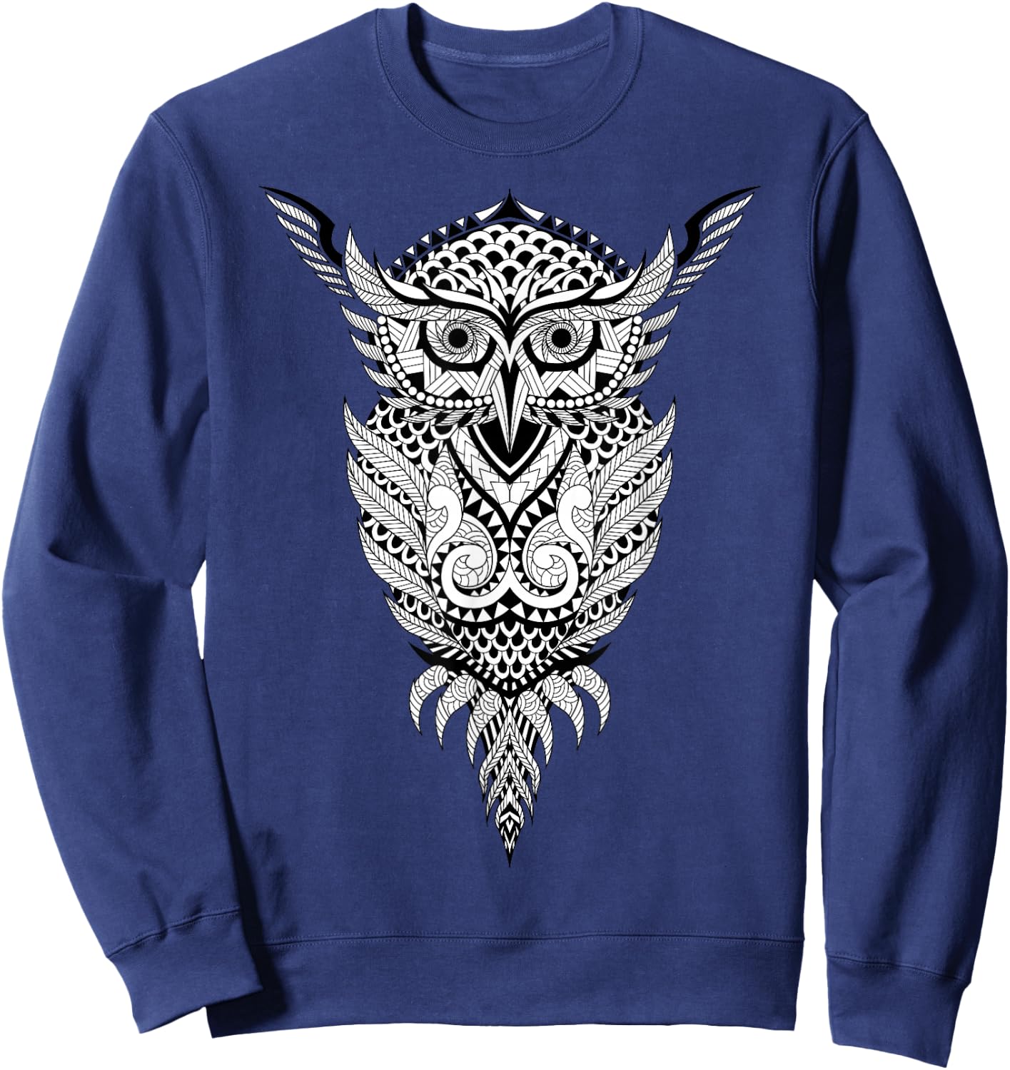 Cute owl to paint and colour for children Sweatshirt - Sweatshirt | Navy