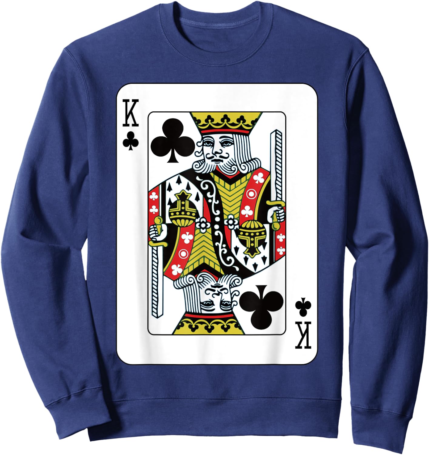 King of the Clubs at the Card Game Sweatshirt - Sweatshirt | Navy