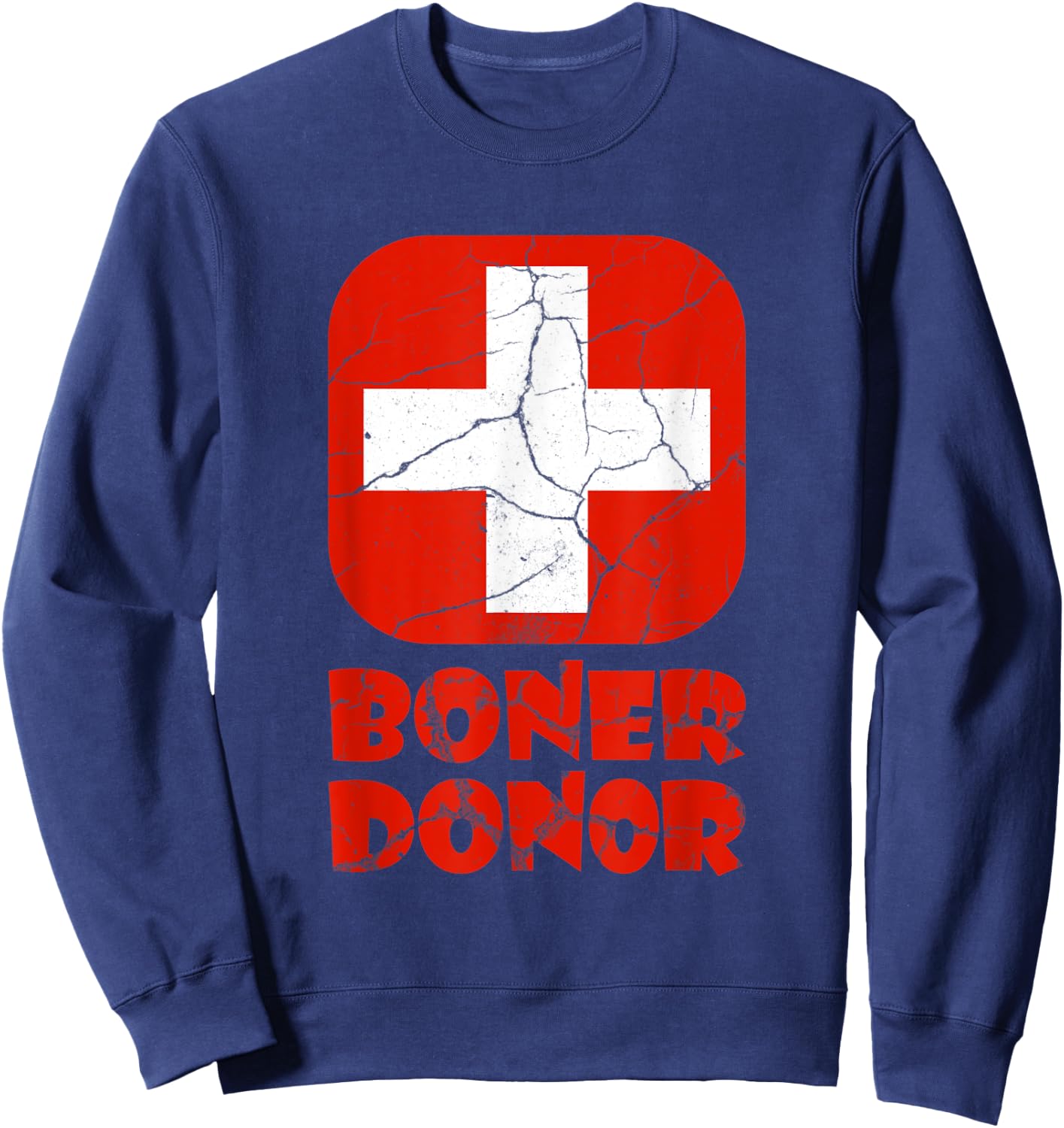 Funny Halloween Boner Donor Hubie Switzerland Sweatshirt - Sweatshirt | Navy