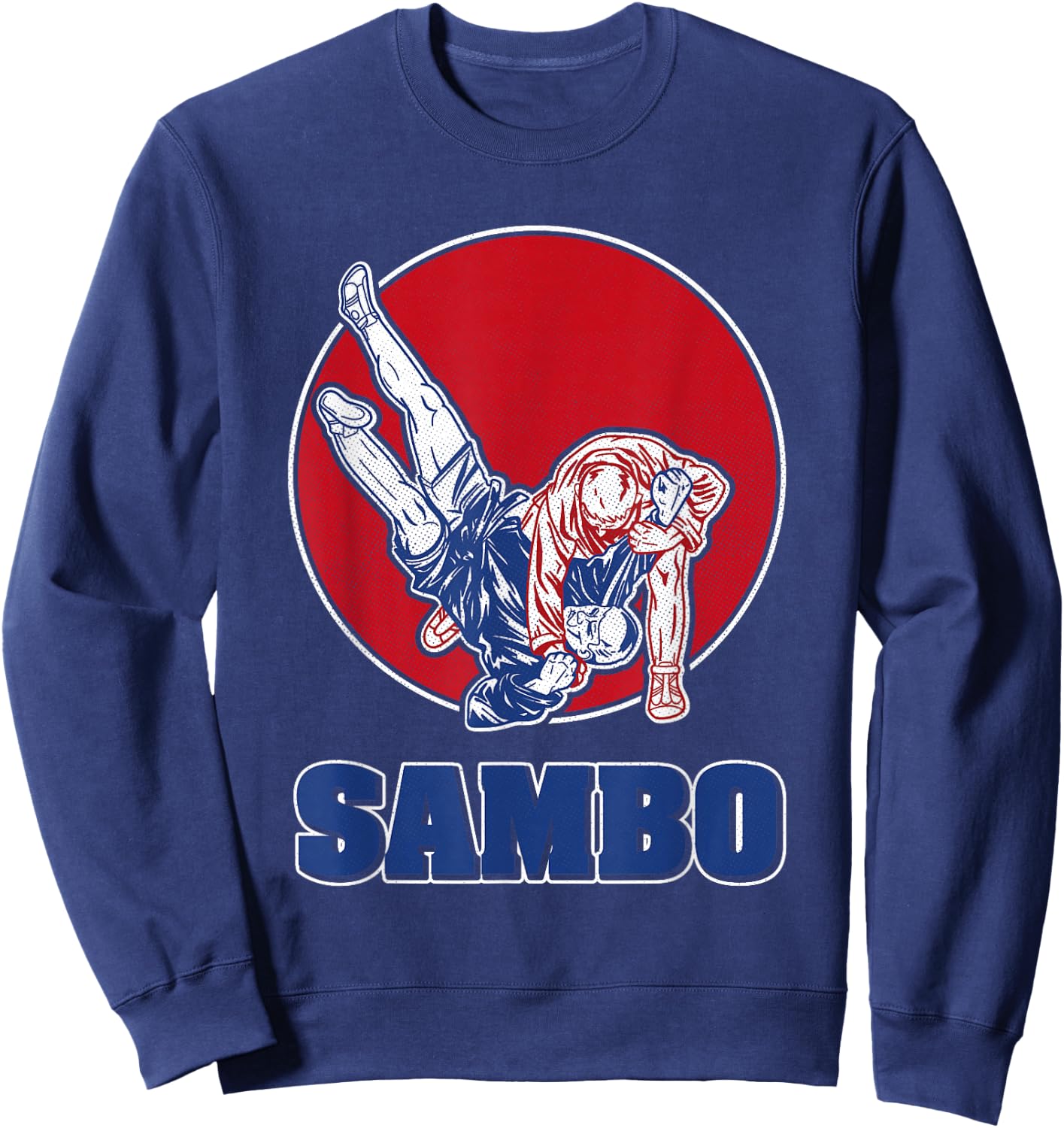 Sambo Wrestling Martial Arts Russia Soviet Union Martial Arts Sweatshirt - Sweatshirt | Navy