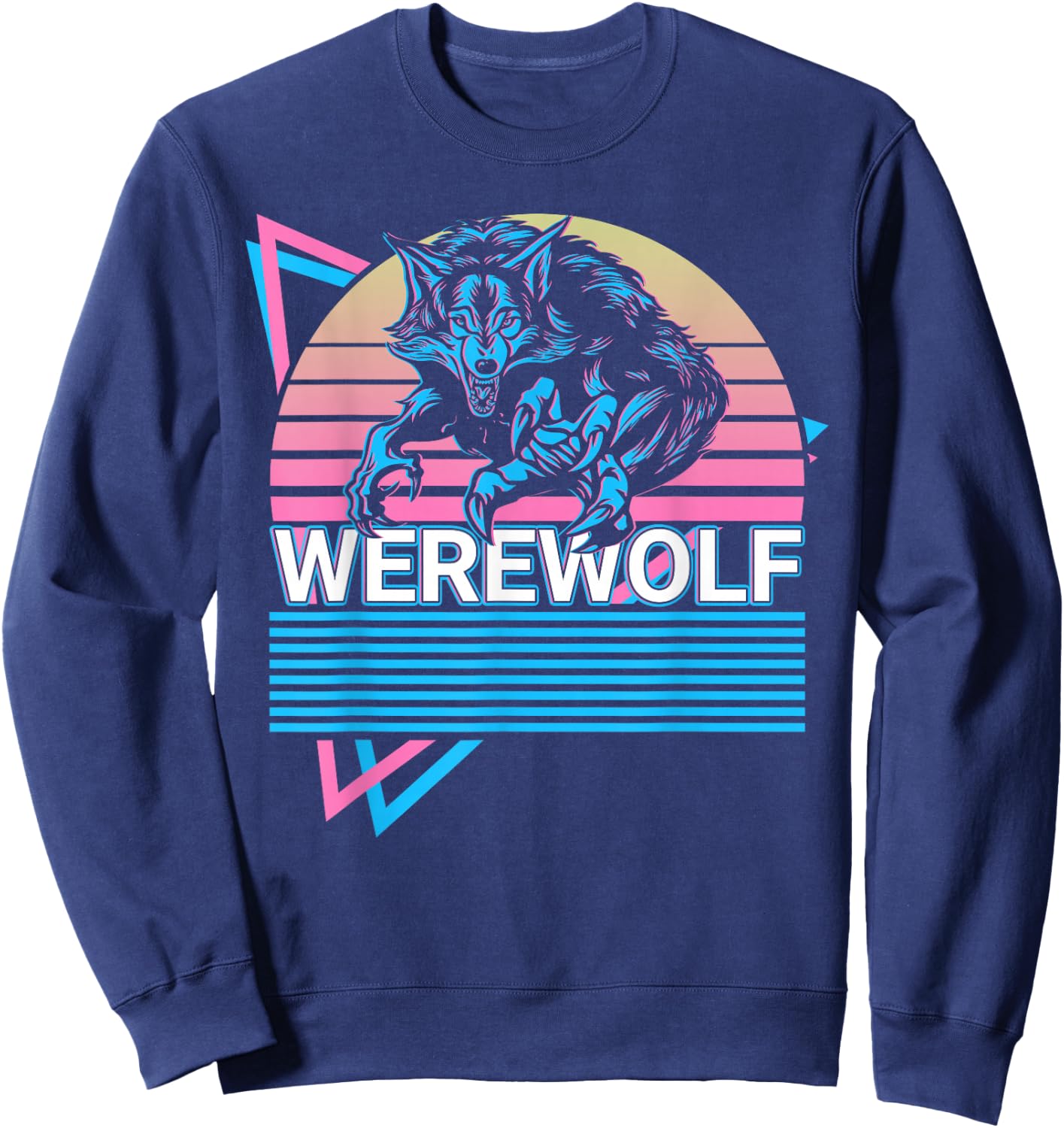 Werewolf Lycan Wolf Lycanthrope Sweatshirt - Sweatshirt | Navy